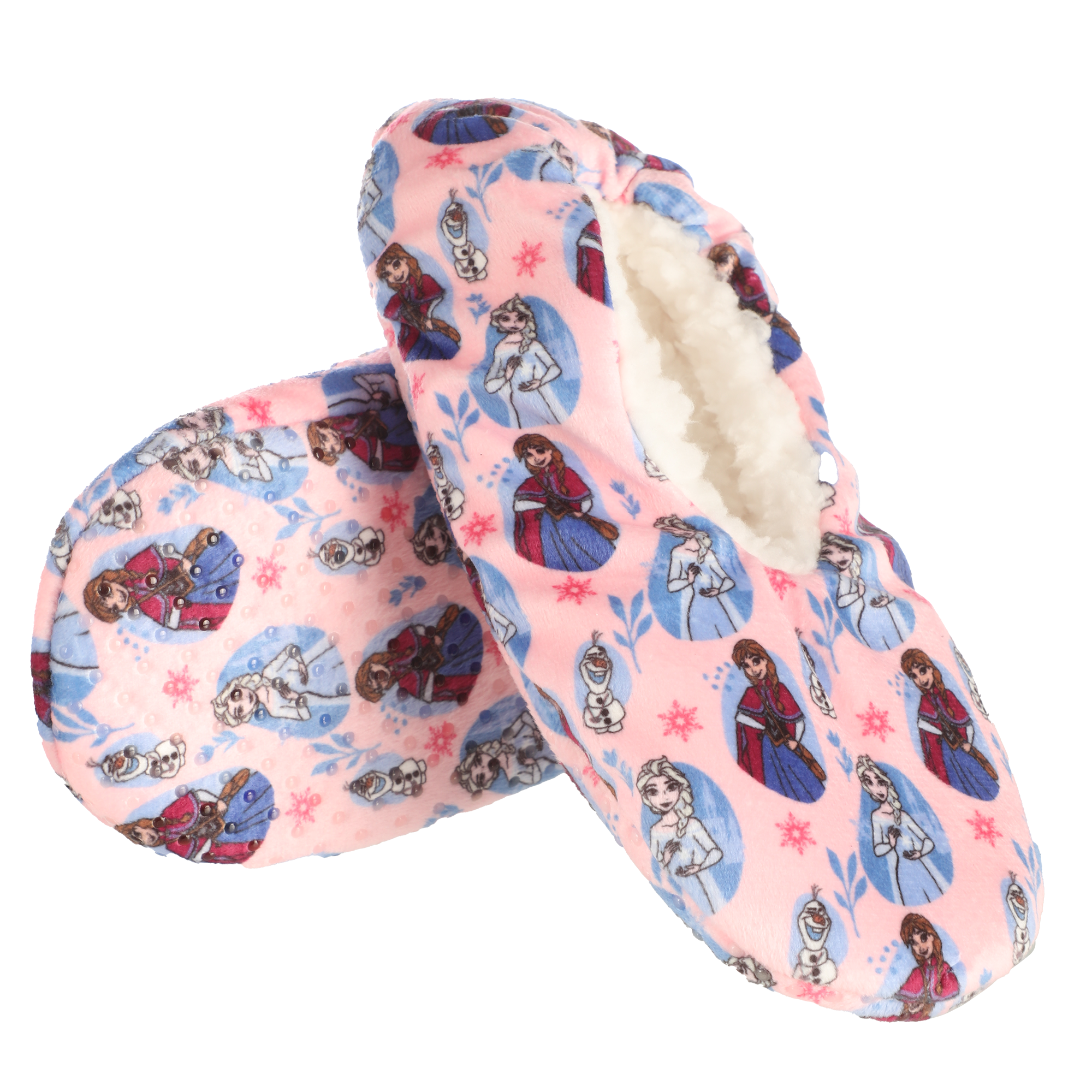 Chaussons fourrées sherpa 27/35 - Rose