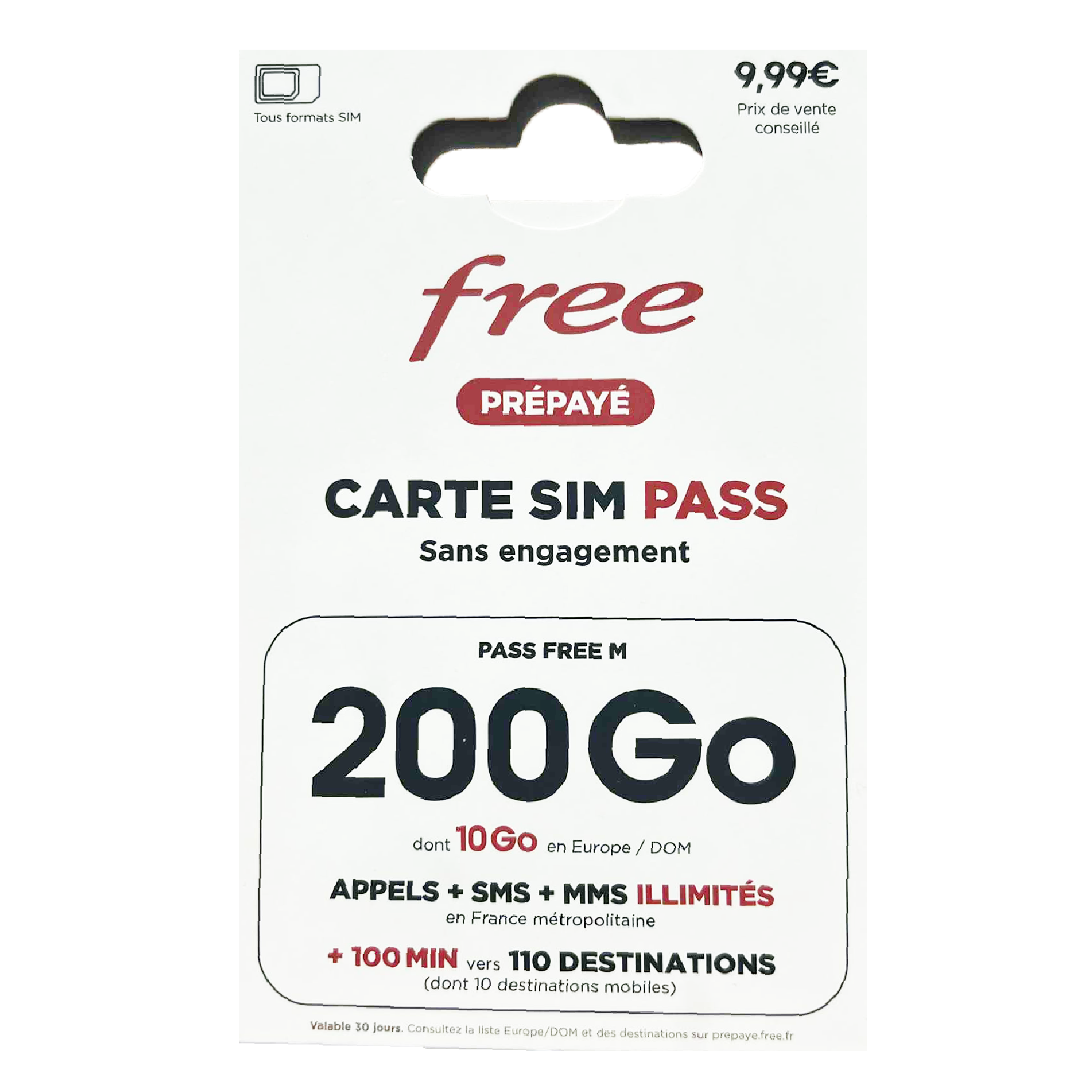 Pass Free M – 200 Go