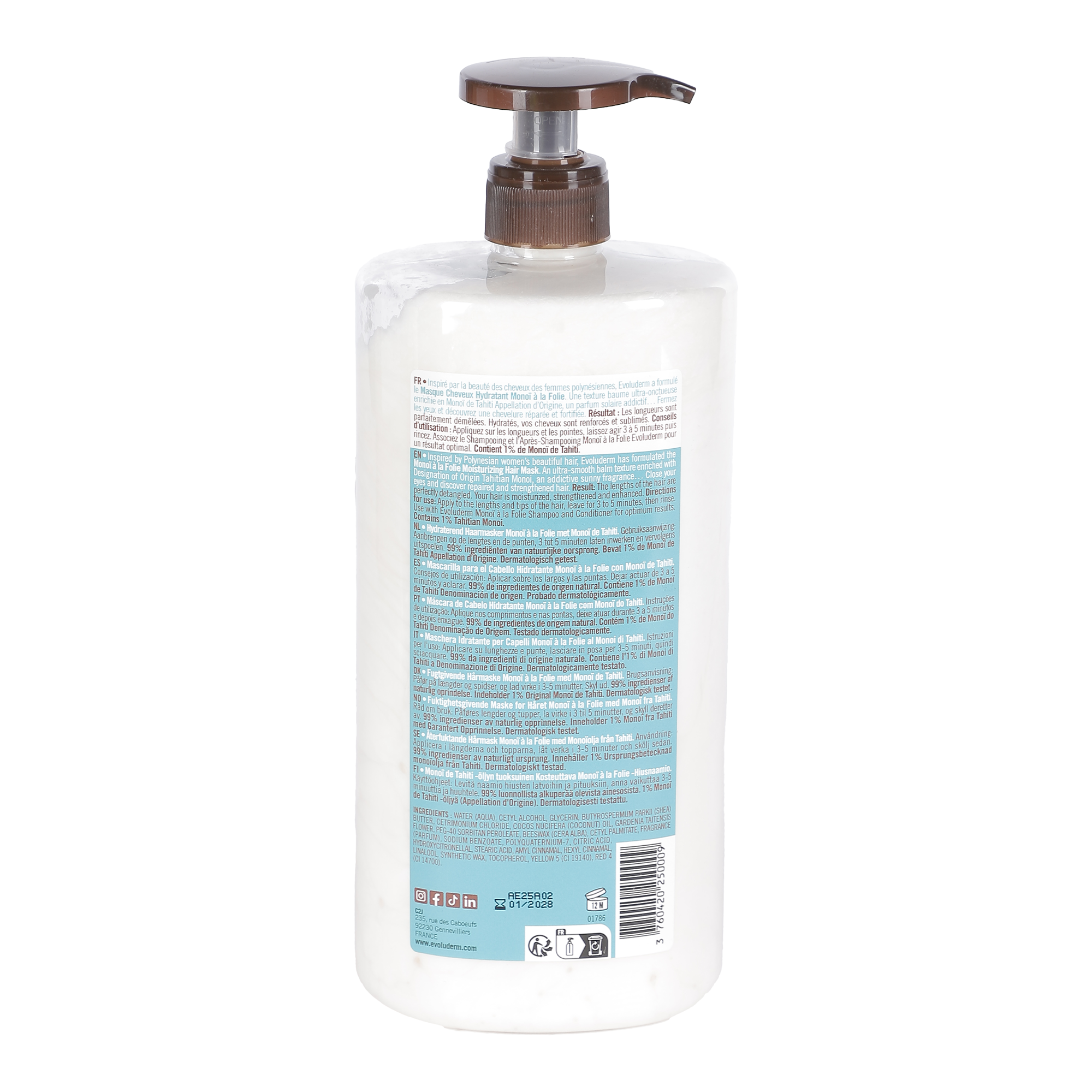 Masque cheveux au monoï