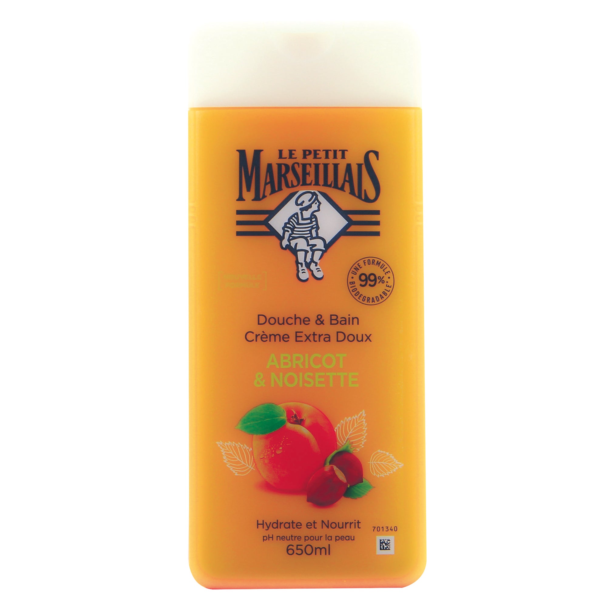 Gel douche abricot et noisette