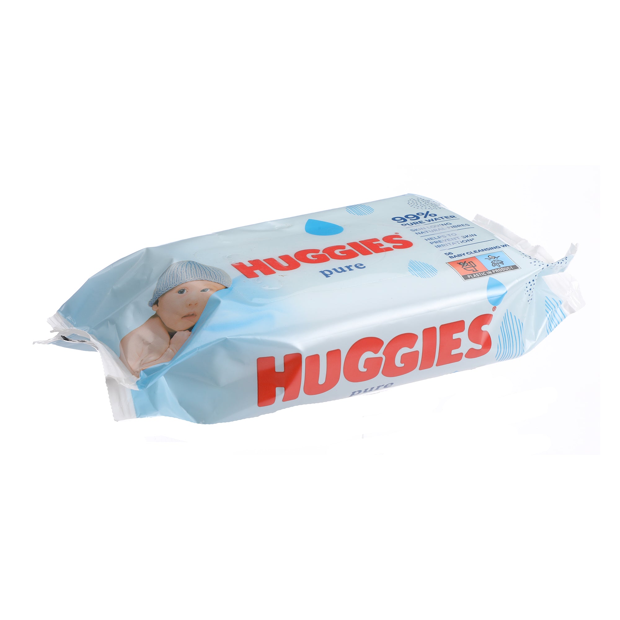 56 lingettes bébé pure