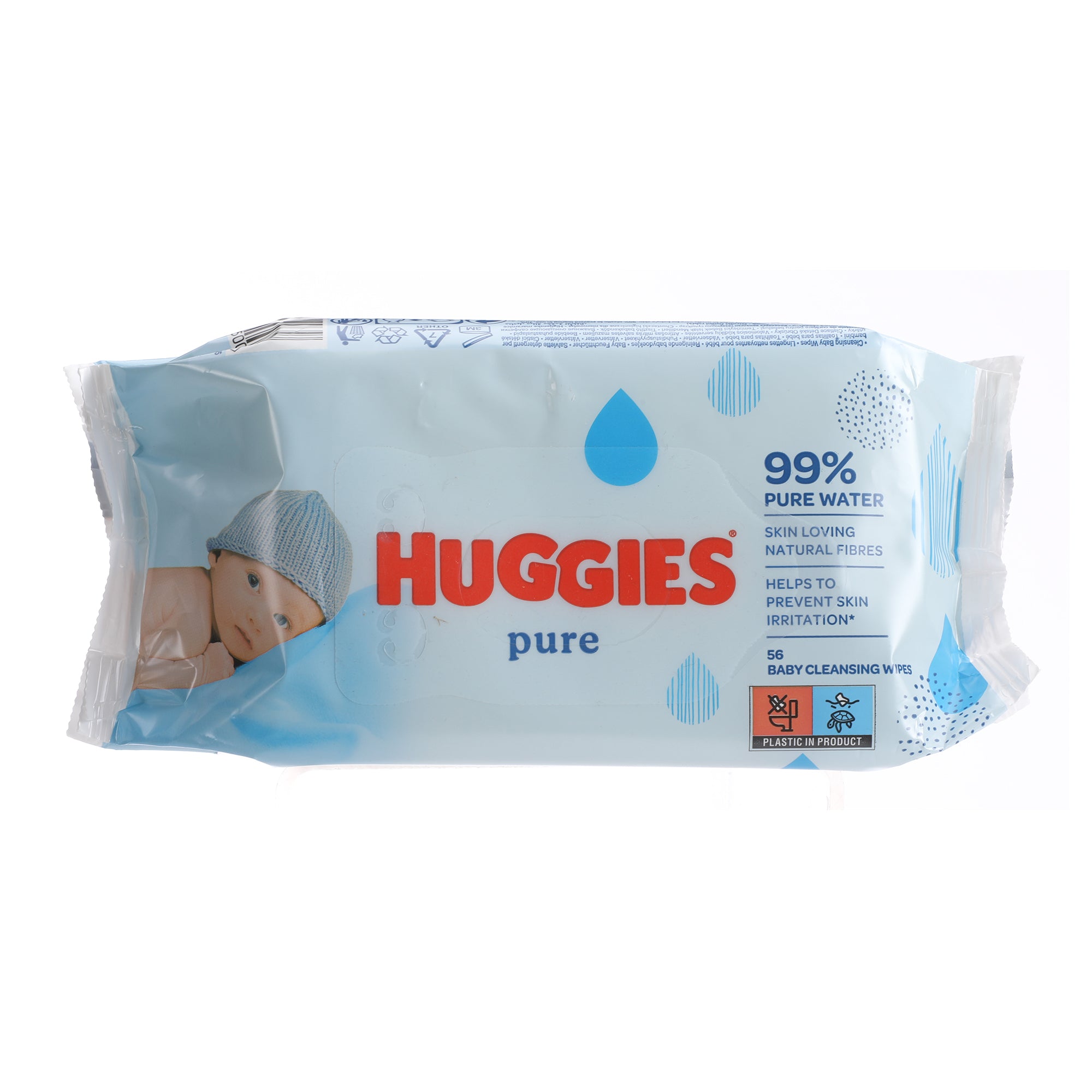 56 lingettes bébé pure