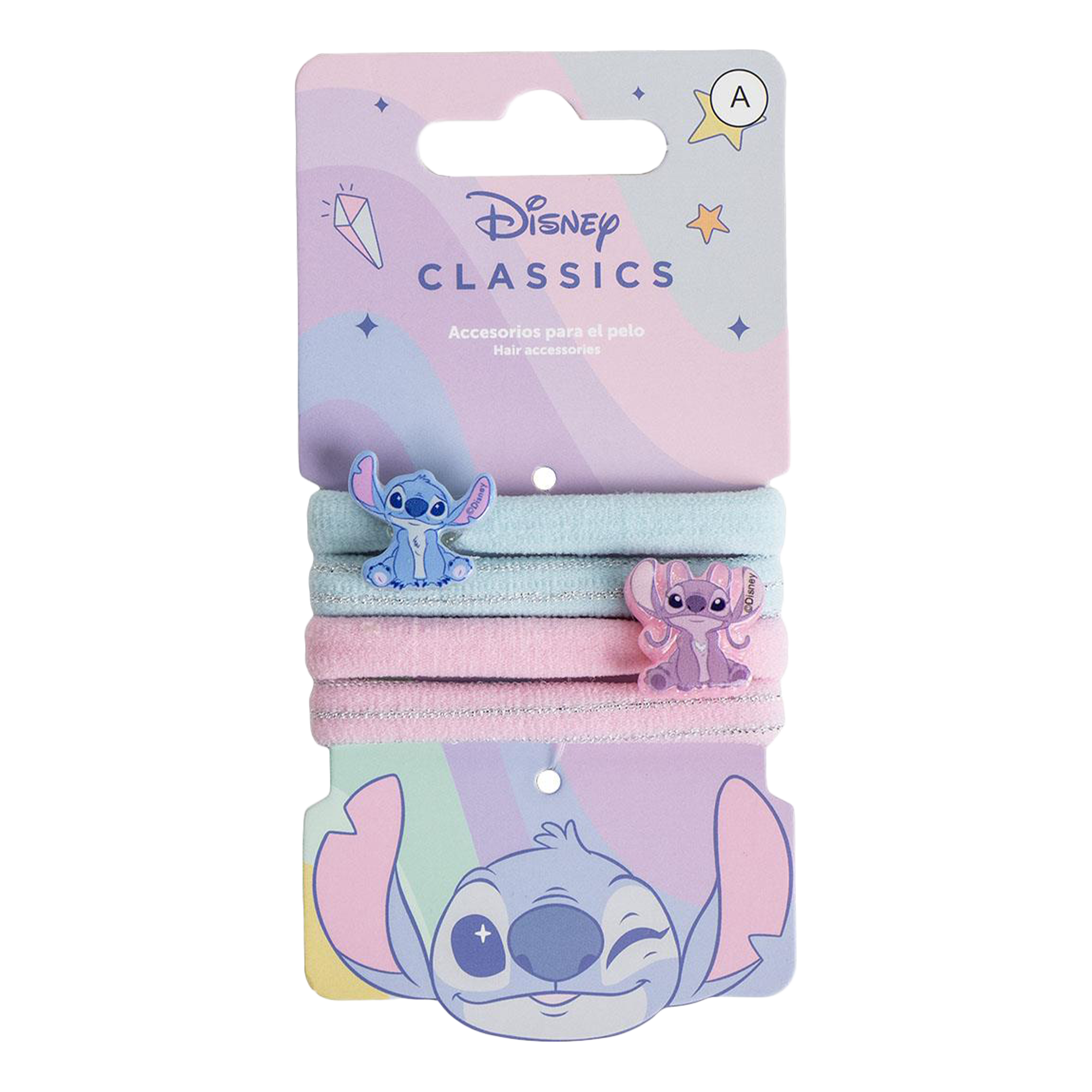 4 élastiques cheveux Lilo et Stitch