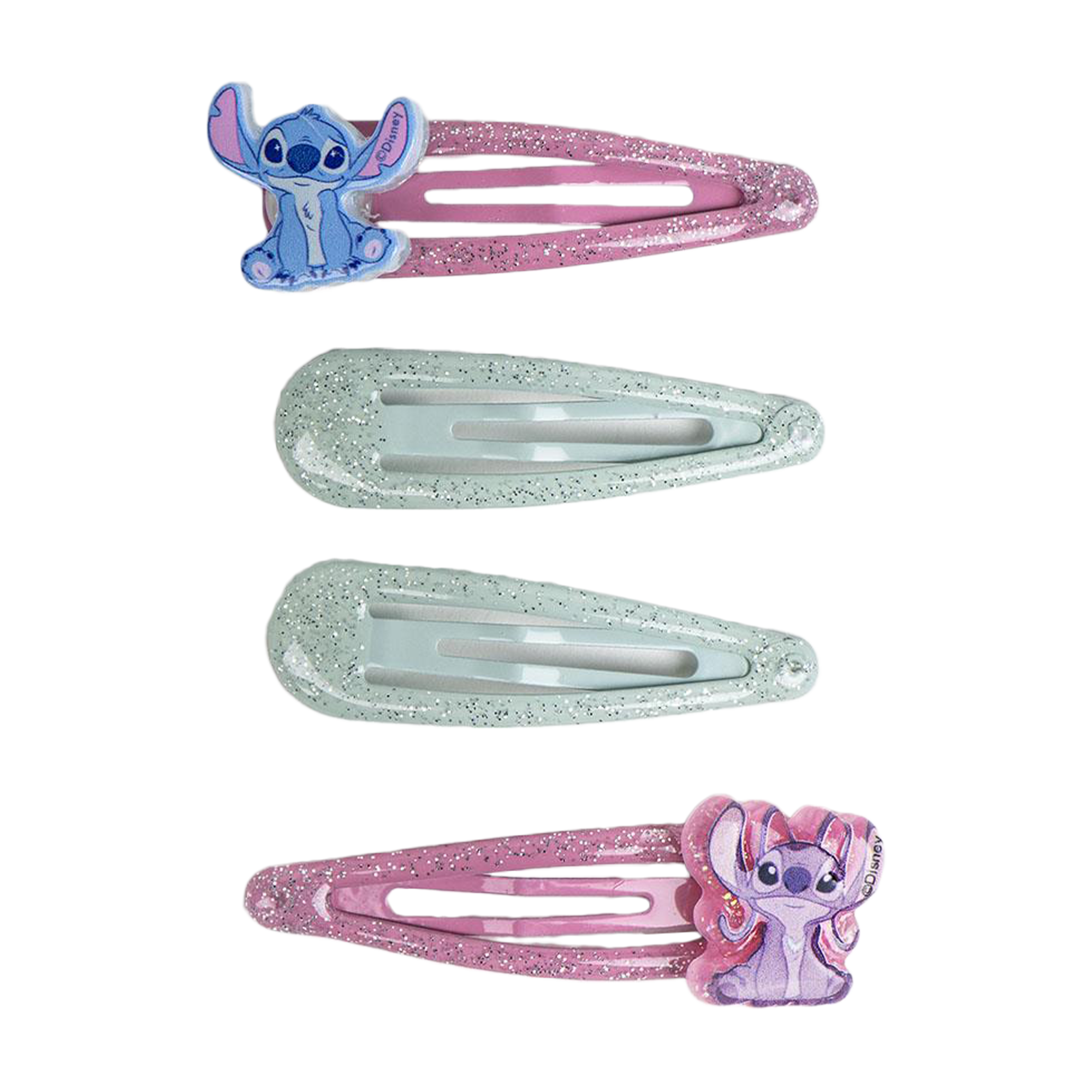 4 barrettes cheveux Lilo et Stitch
