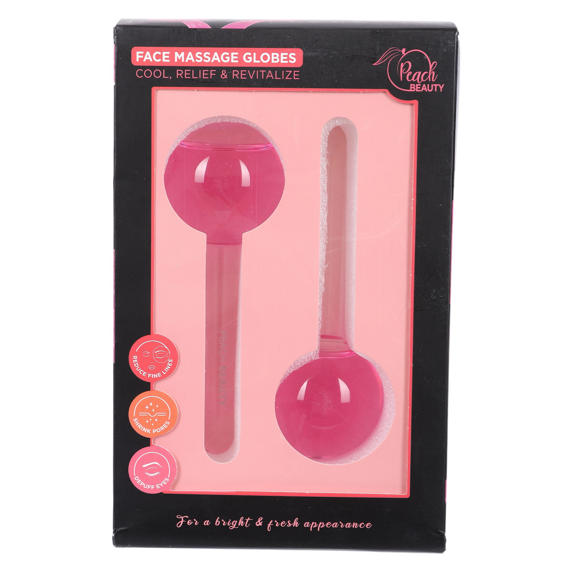 Set de 2 globes massage visage