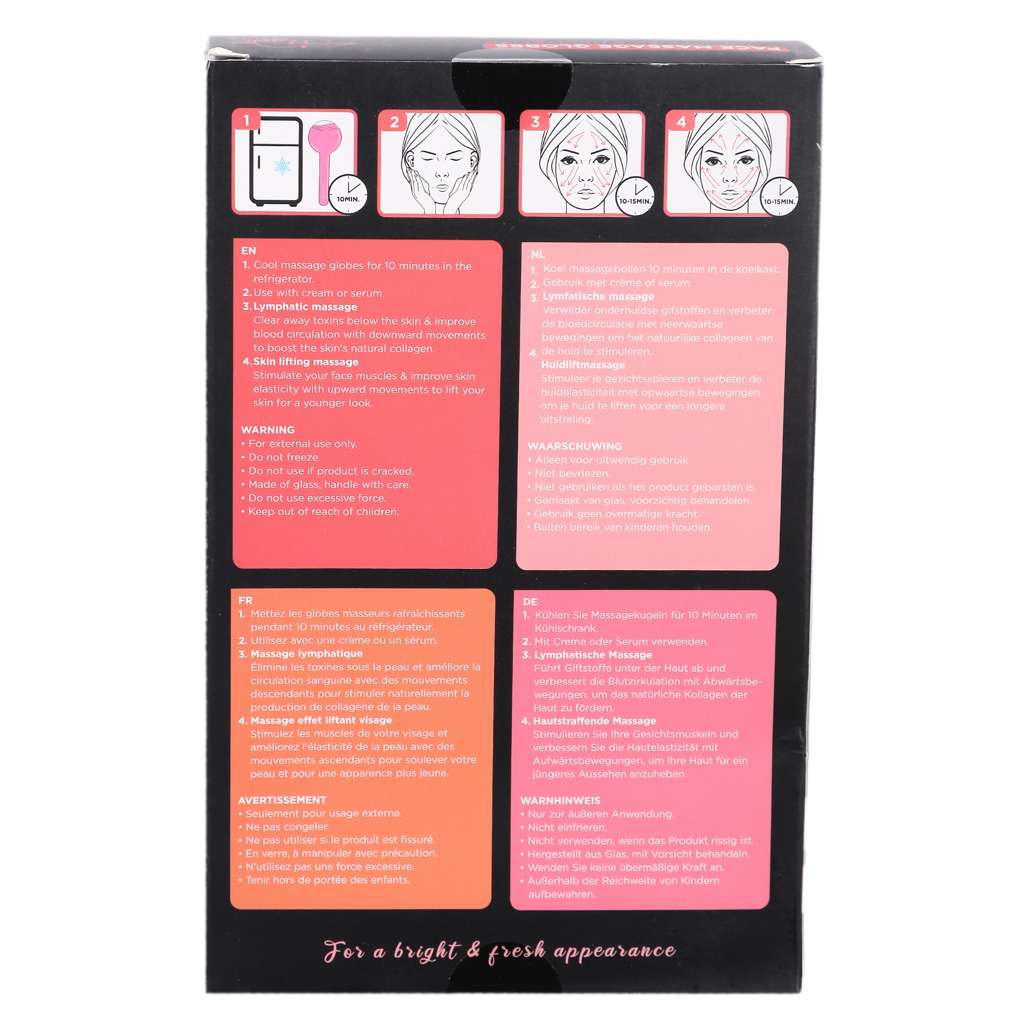 Set de 2 globes massage visage