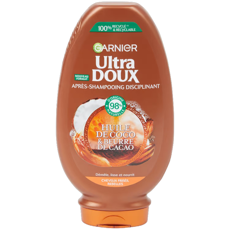 Après shampoing huile de coco et beurre de cacao