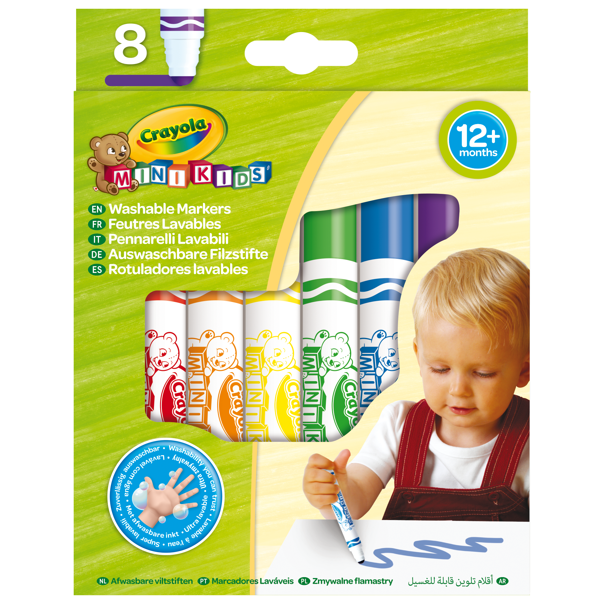 8 feutres lavables crayola