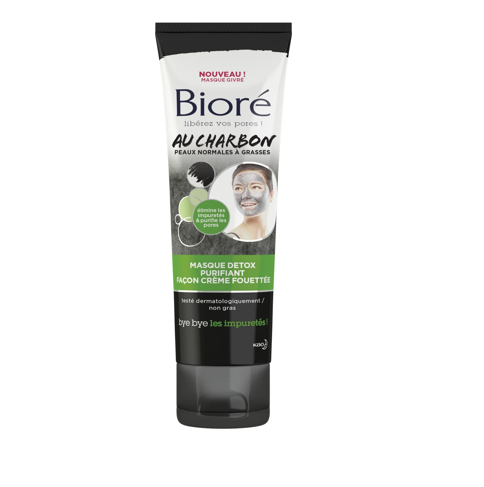 Masque visage détox et purifiant au charbon