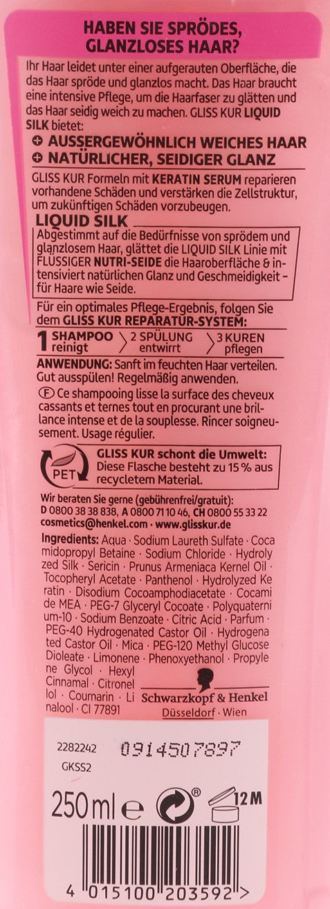 Shampoing brillance soie liquide