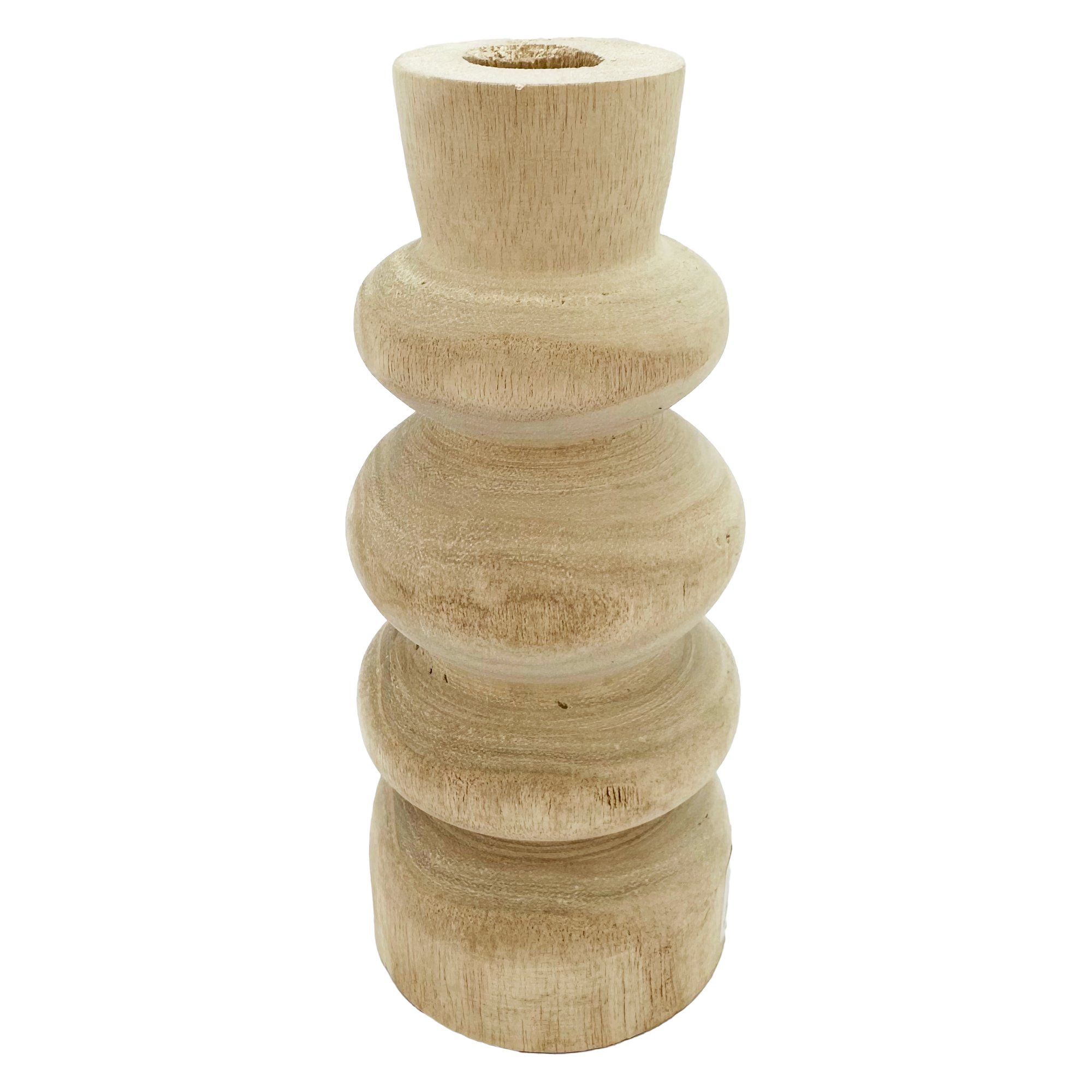 VASE DESIGN  EN PAULOWNIA 8.5X20CM