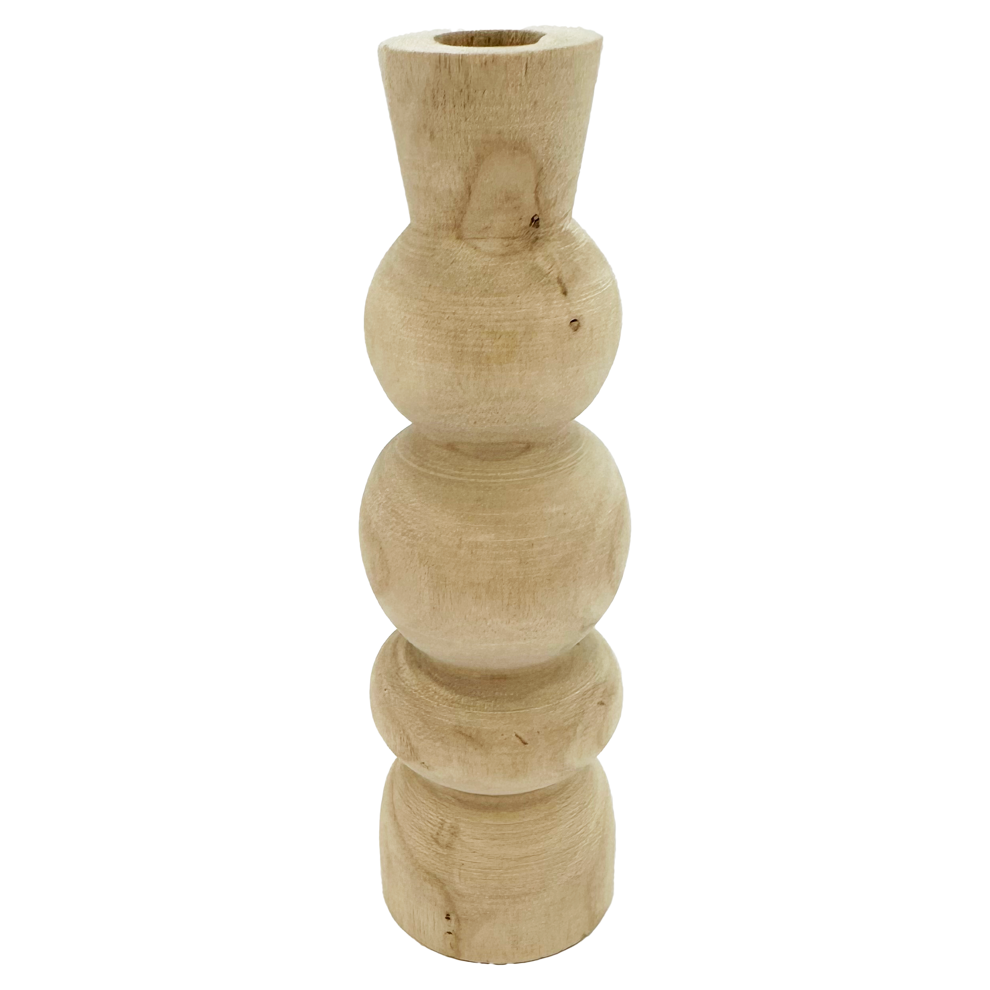 VASE DESIGN EN PAULOWNIA 8X24CM