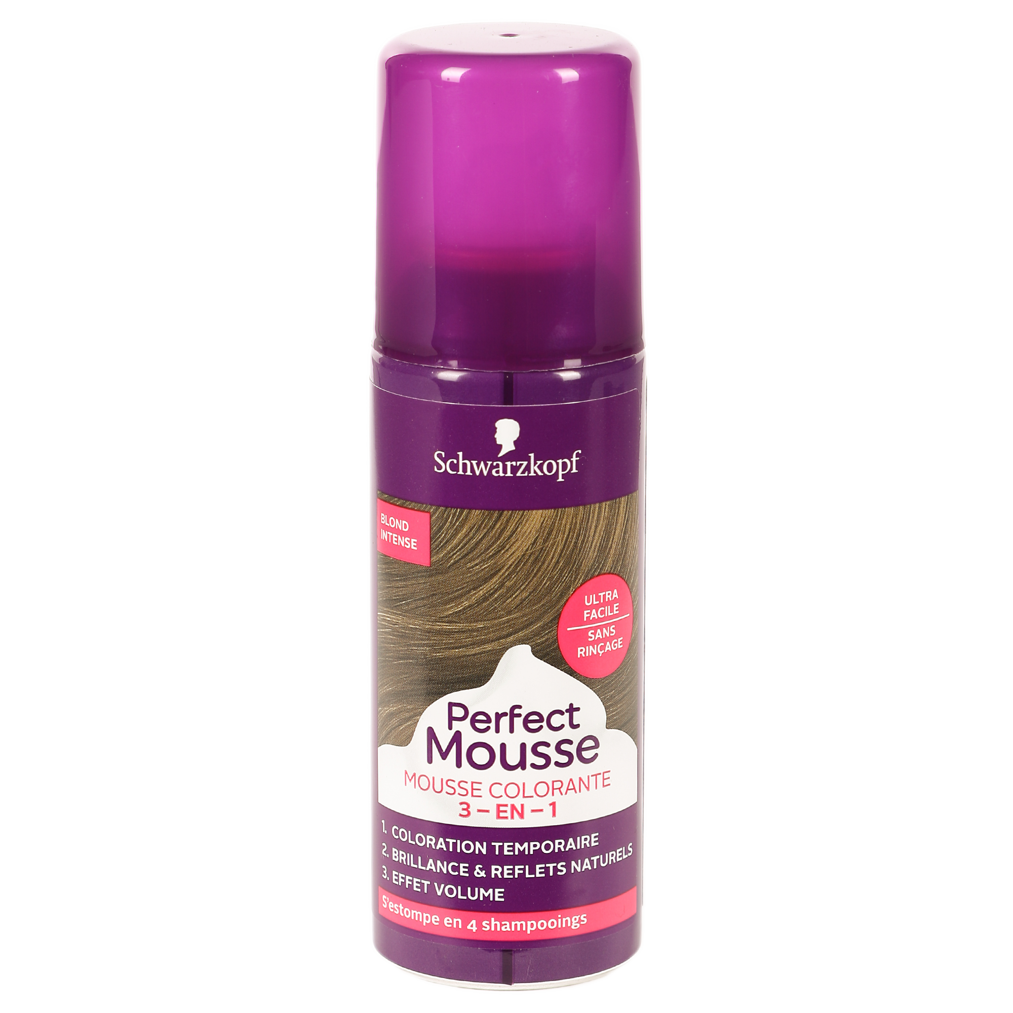 Mousse colorante 3 en 1 blond intense