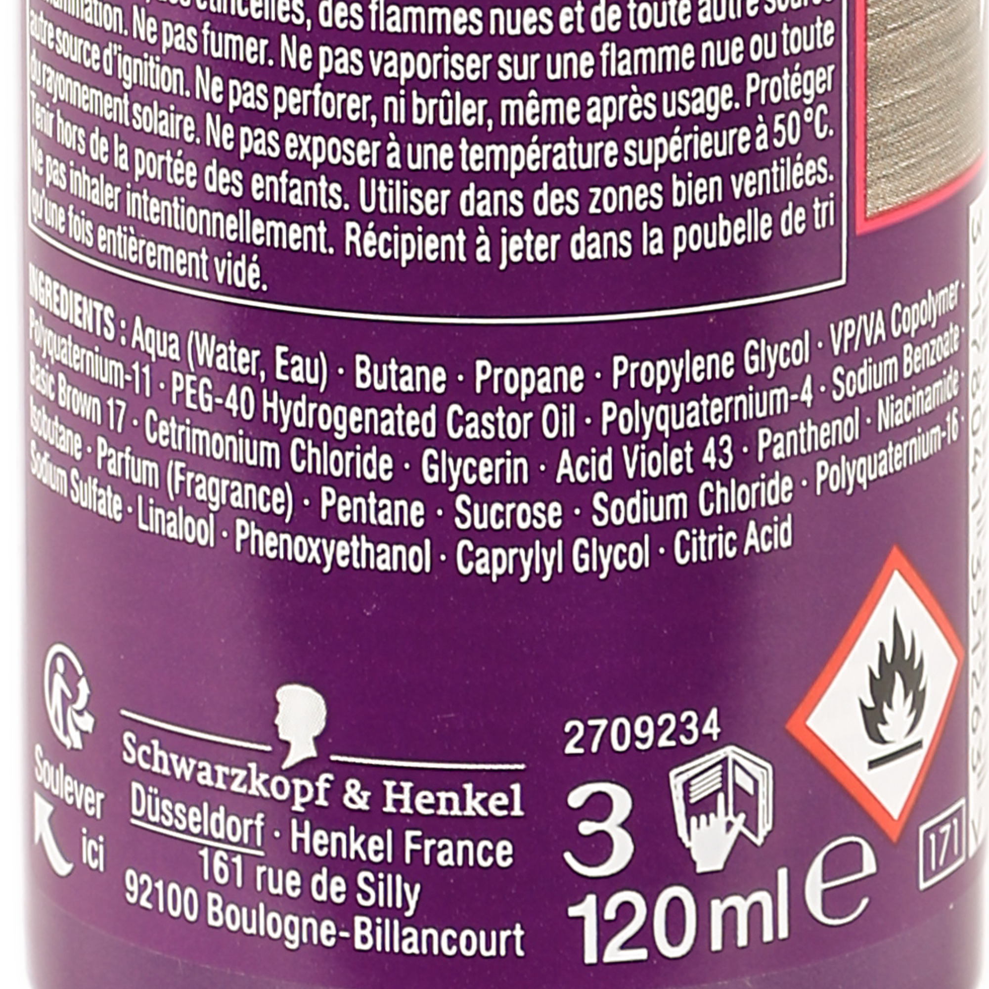 Mousse colorante 3 en 1 blond intense