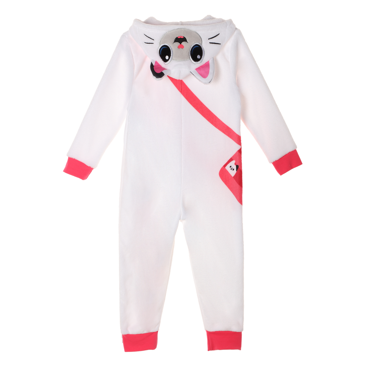 Combinaison en polaire corail – du 4 au 10 ans - Blanc