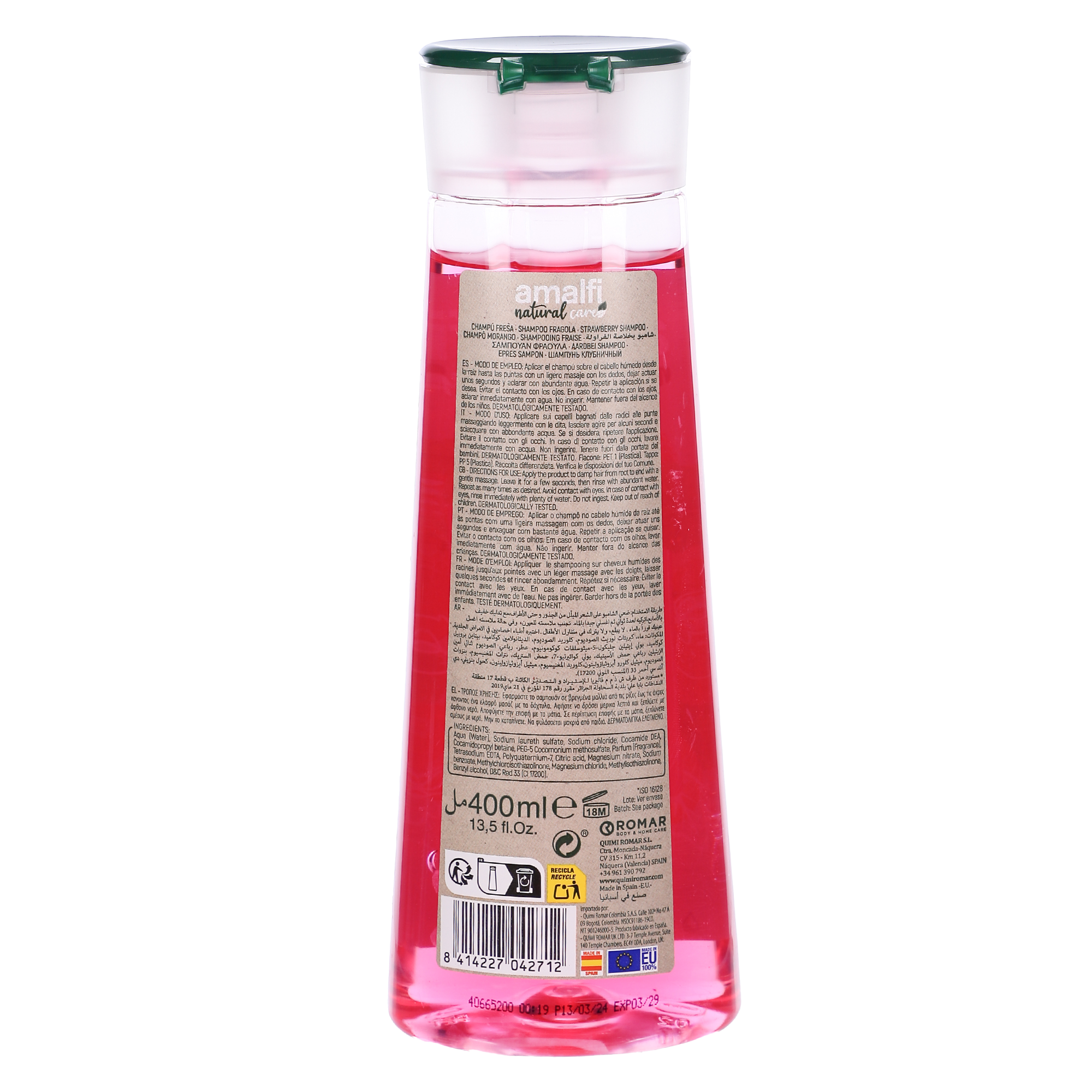 Shampoing à la fraise