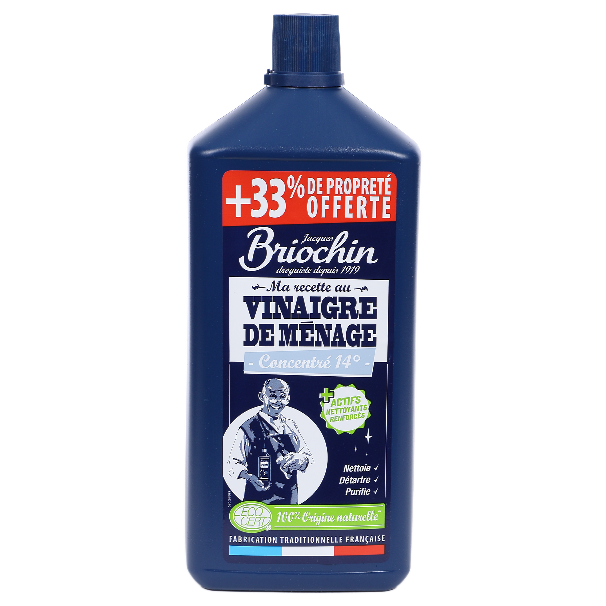 VINAIGRE DE MENAGE CONCENTRE  ECOCERT +33% GRATUIT