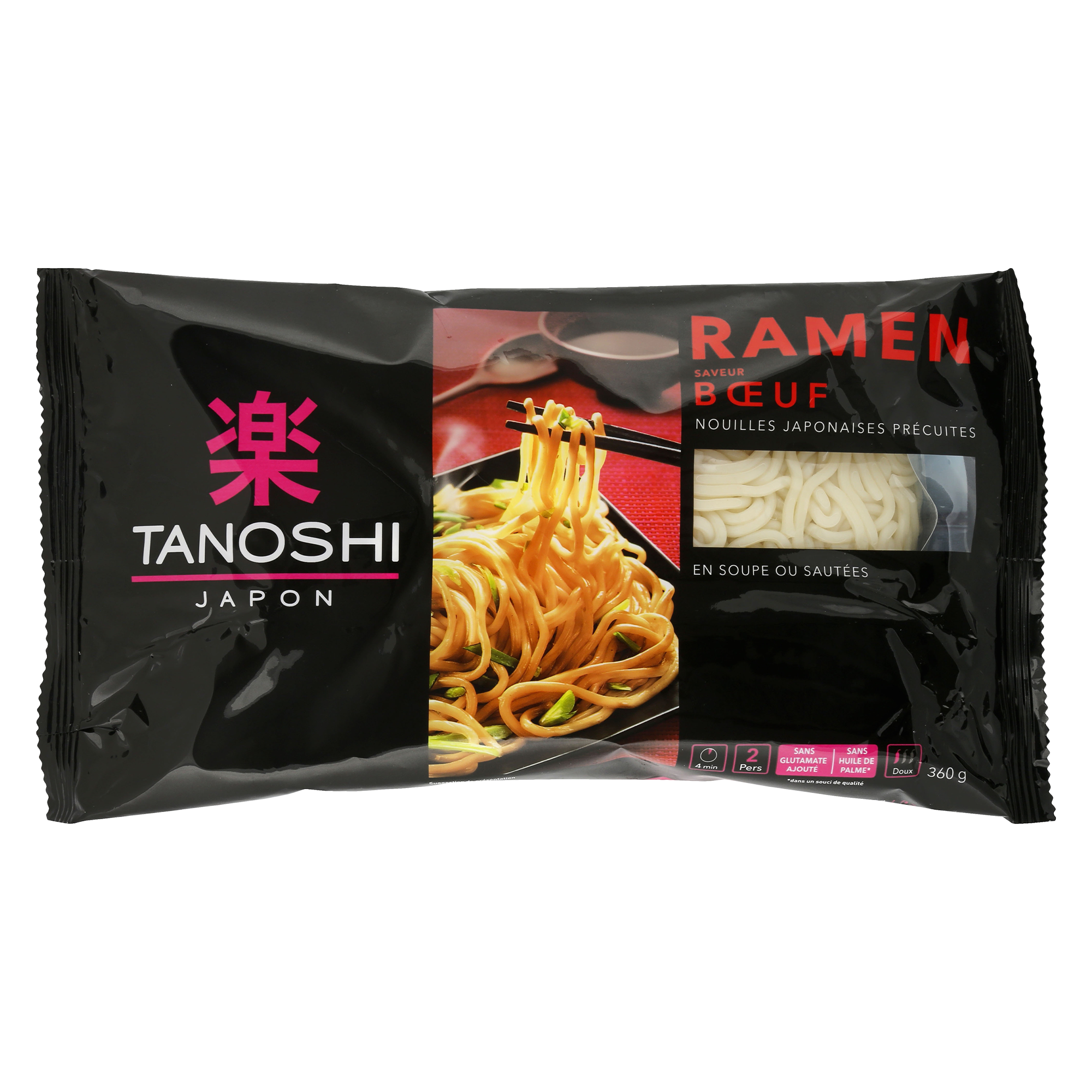 Nouilles japonaise précuite Ramen au boeuf