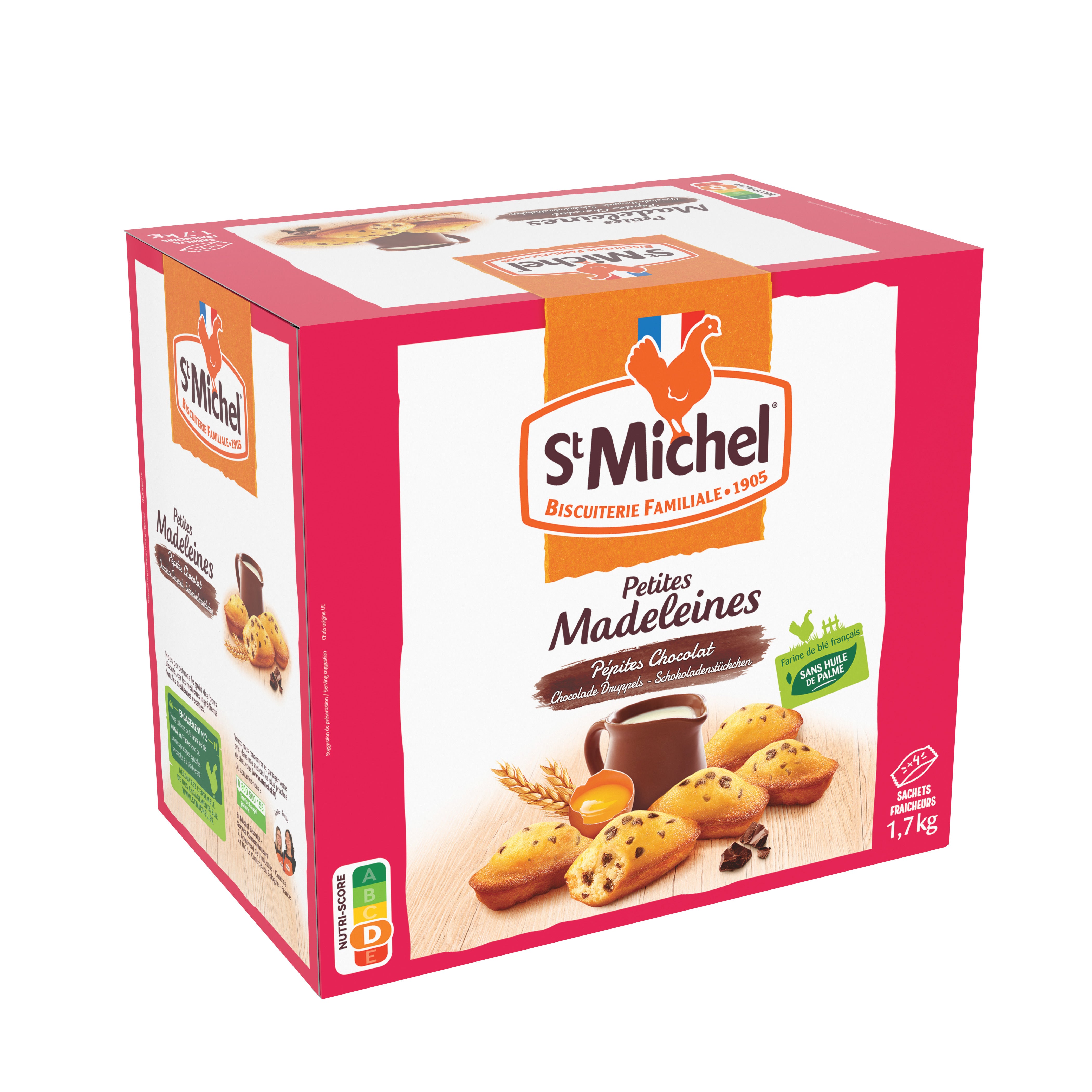 Madeleine aux pépites de chocolat