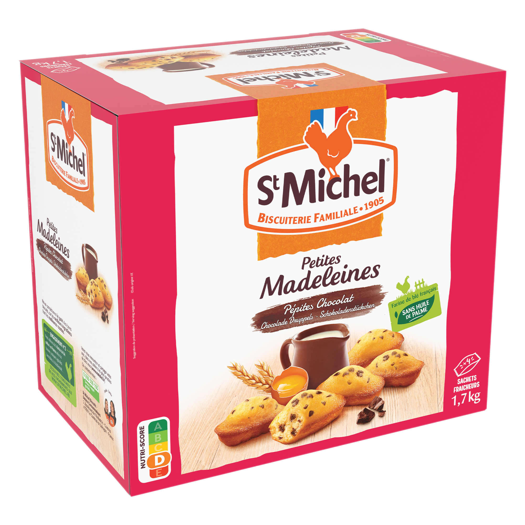 Madeleine aux pépites de chocolat