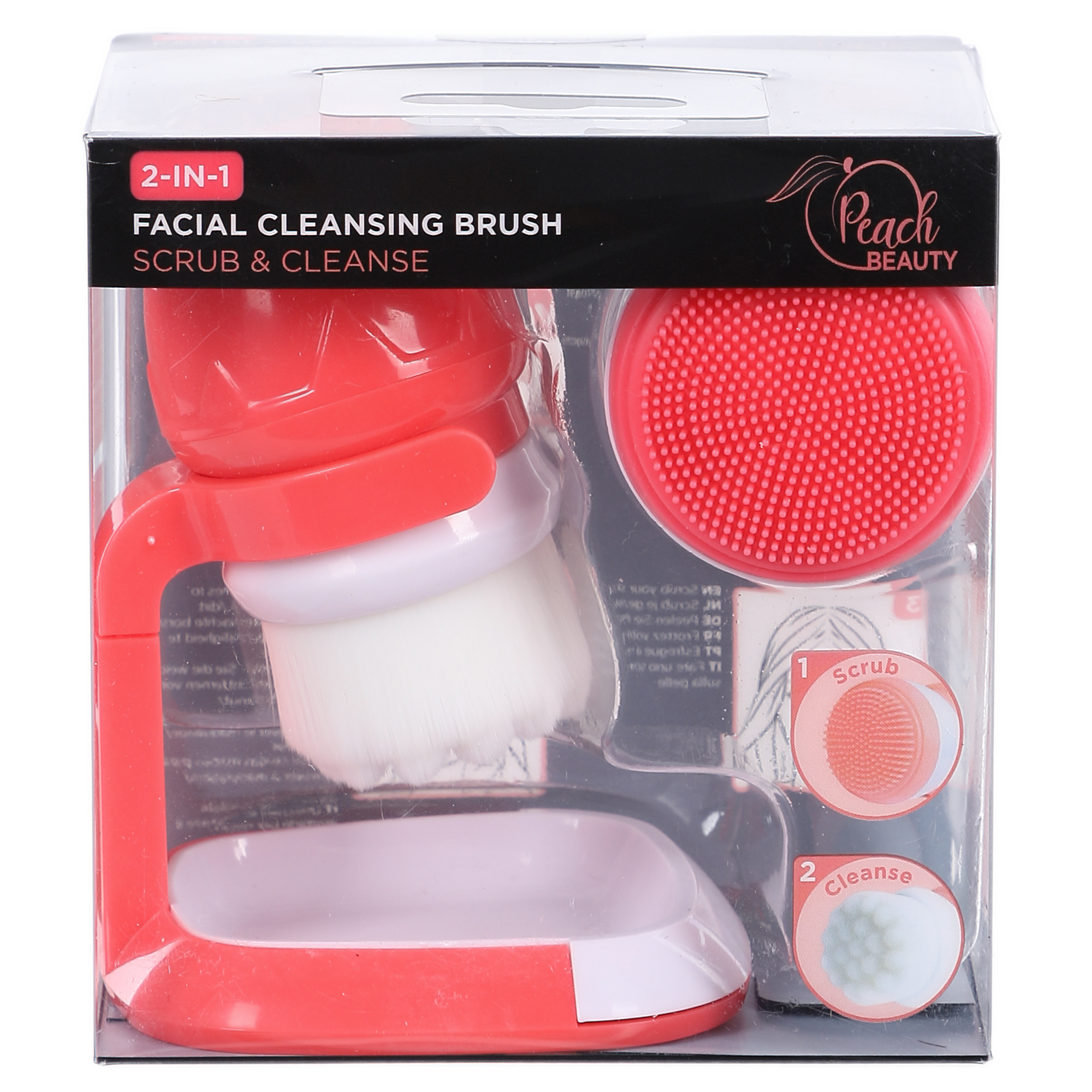 Brosse nettoyage visage 2 en 1 avec support