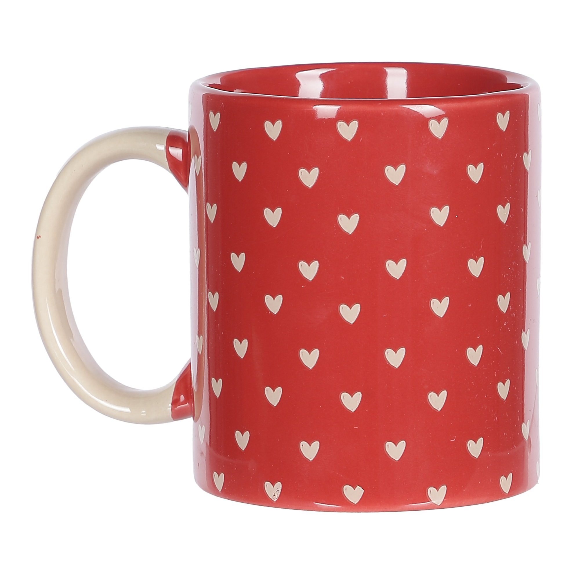 Coffret Mug et porte clés pompon cœur