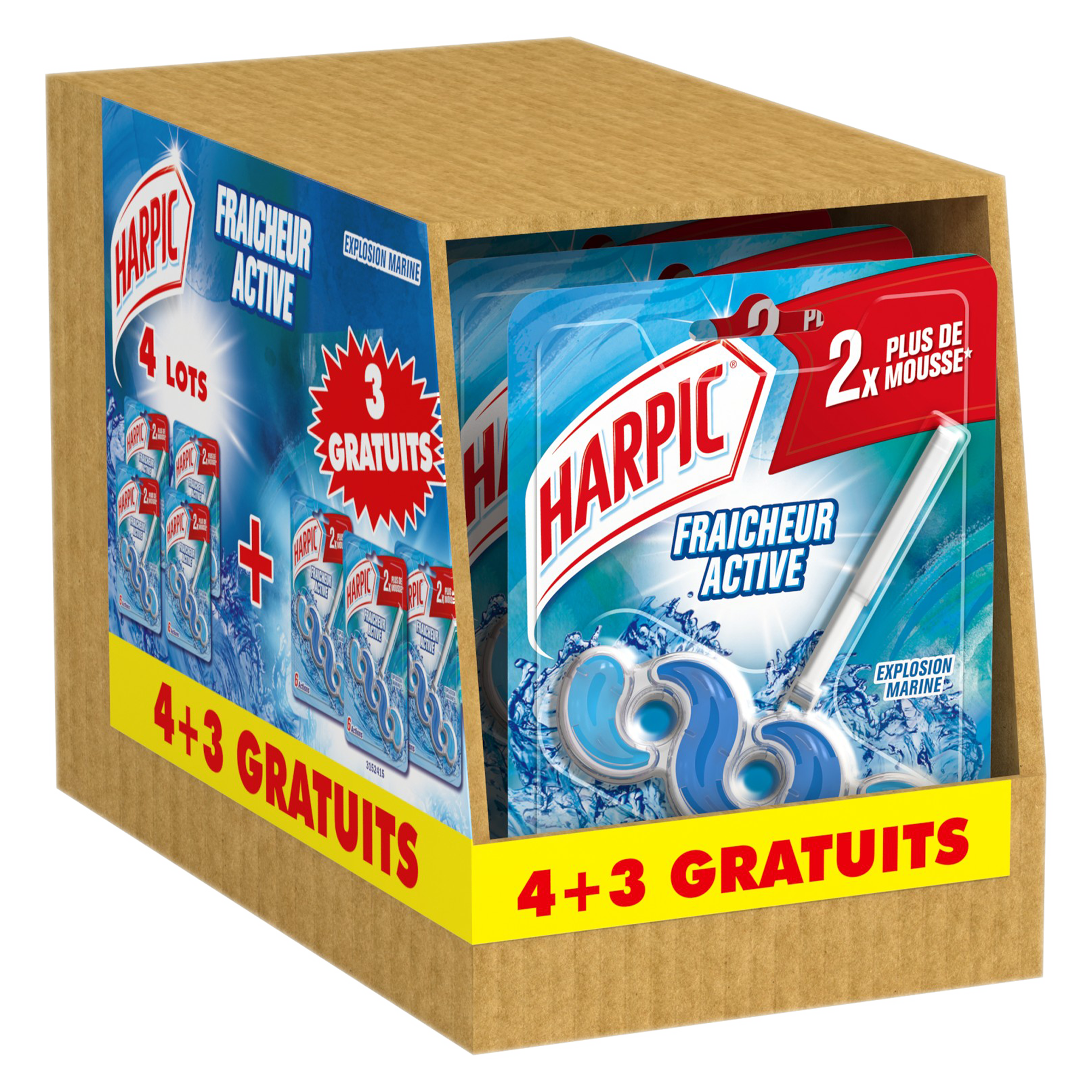 Lot de 4+3 gratuit bloc WC