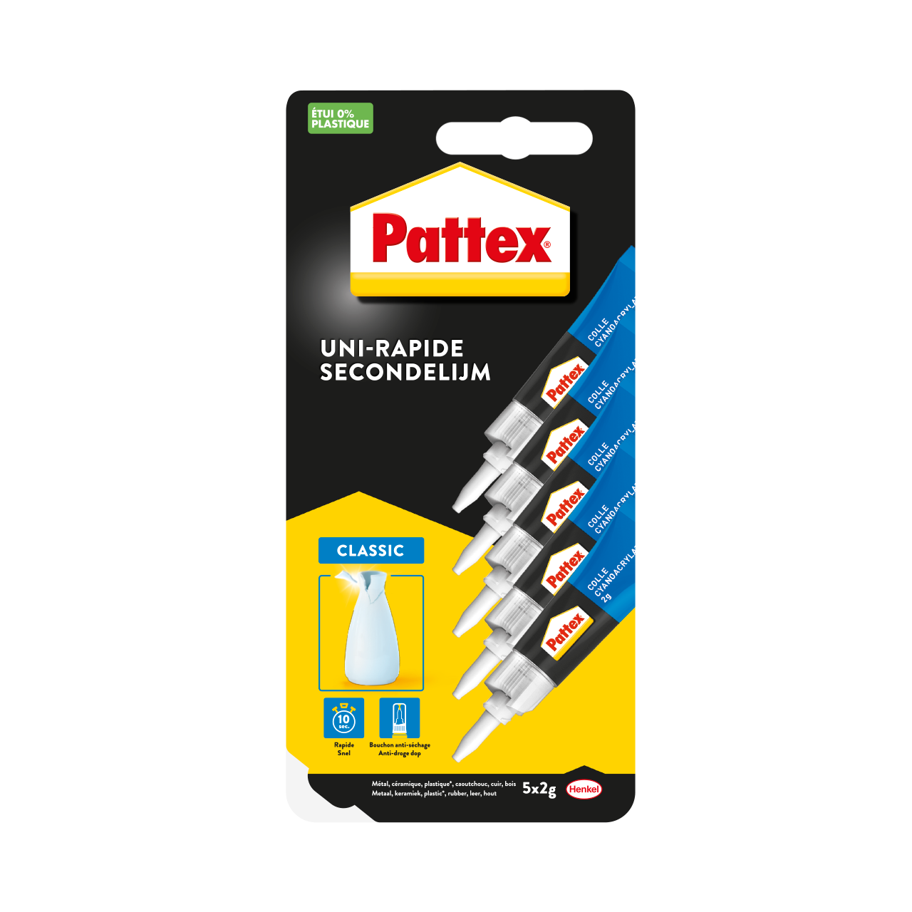 5 tubes de colle liquide 5X2g
