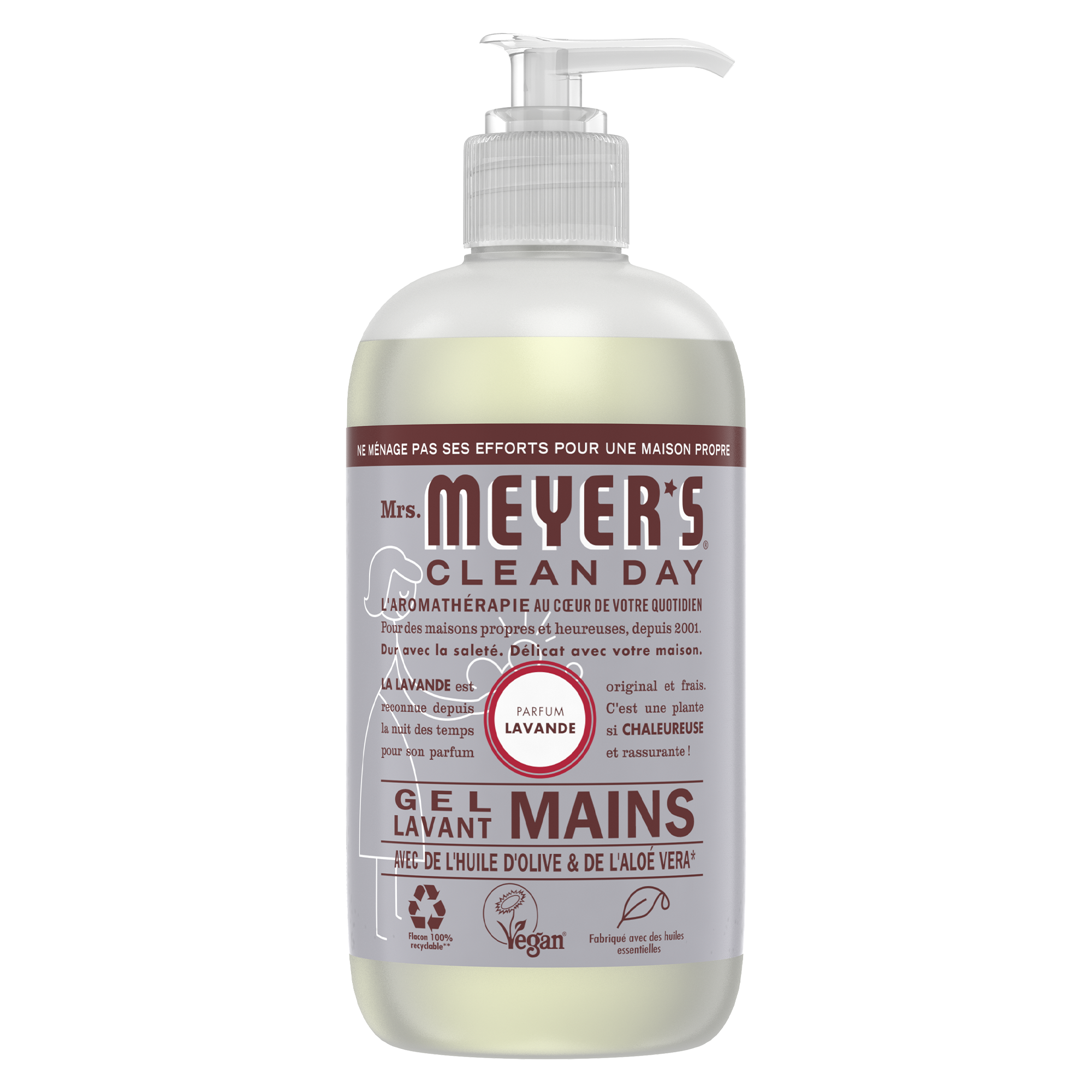 Gel lavant mains parfum lavande