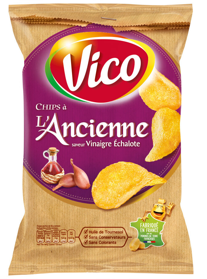 Chips à l'ancienne vinaigre et échalotte