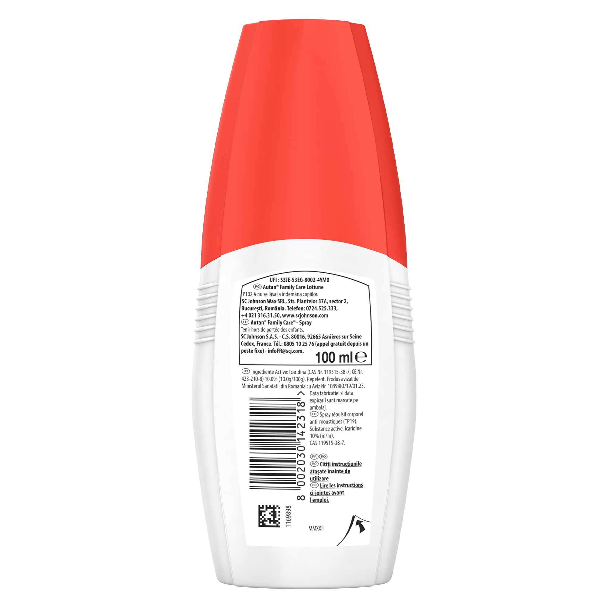 SPRAY REPULSIF ANTI-MOUSTIQUE FAMILY CARE