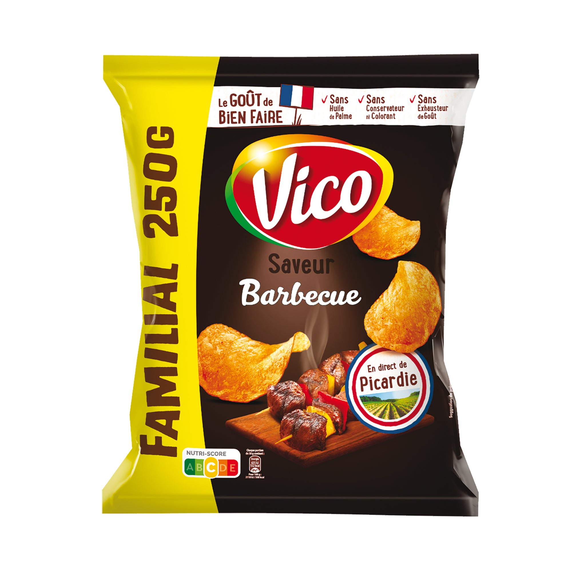Sachet de chips saveur barbecue