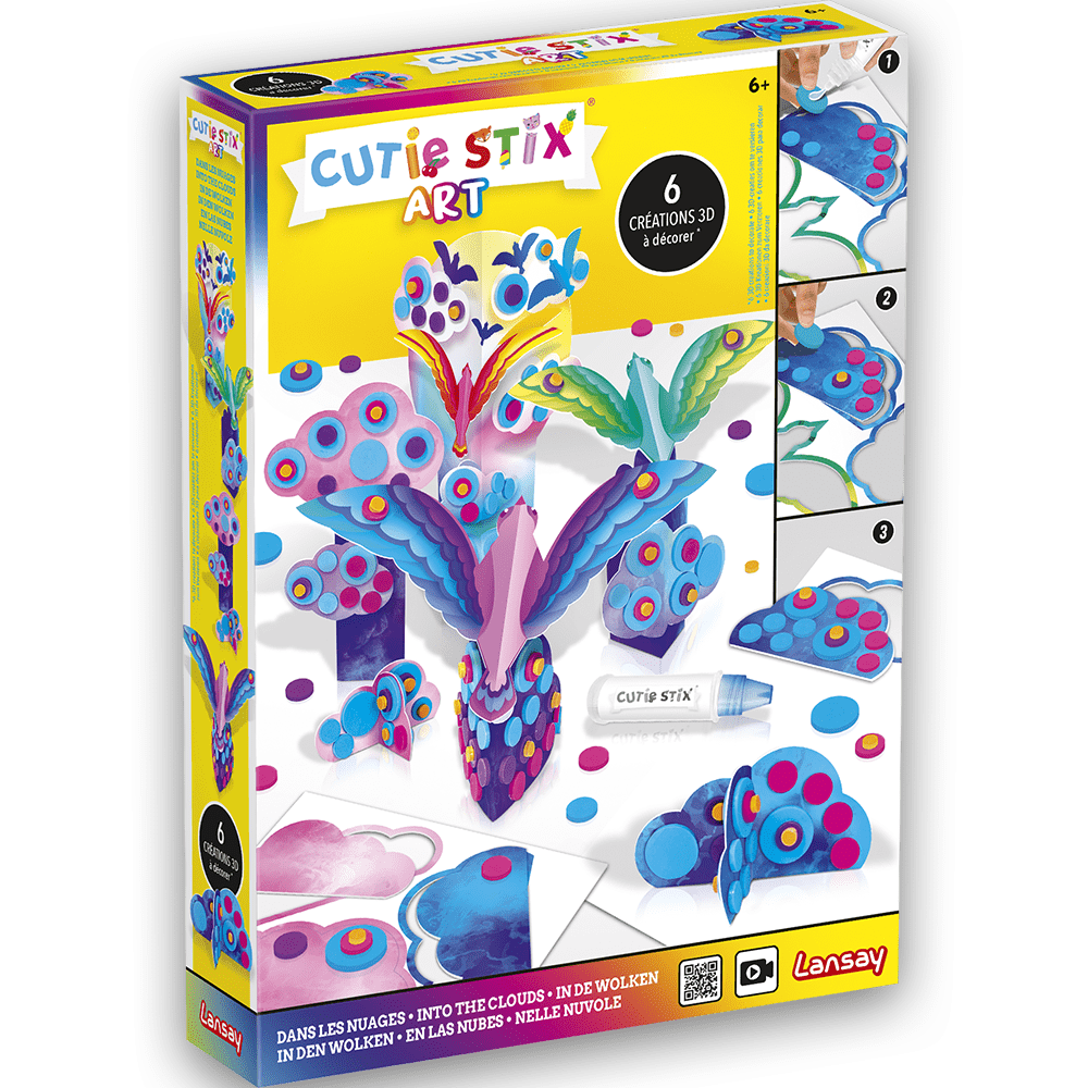 Cutie stix art dans les nuages