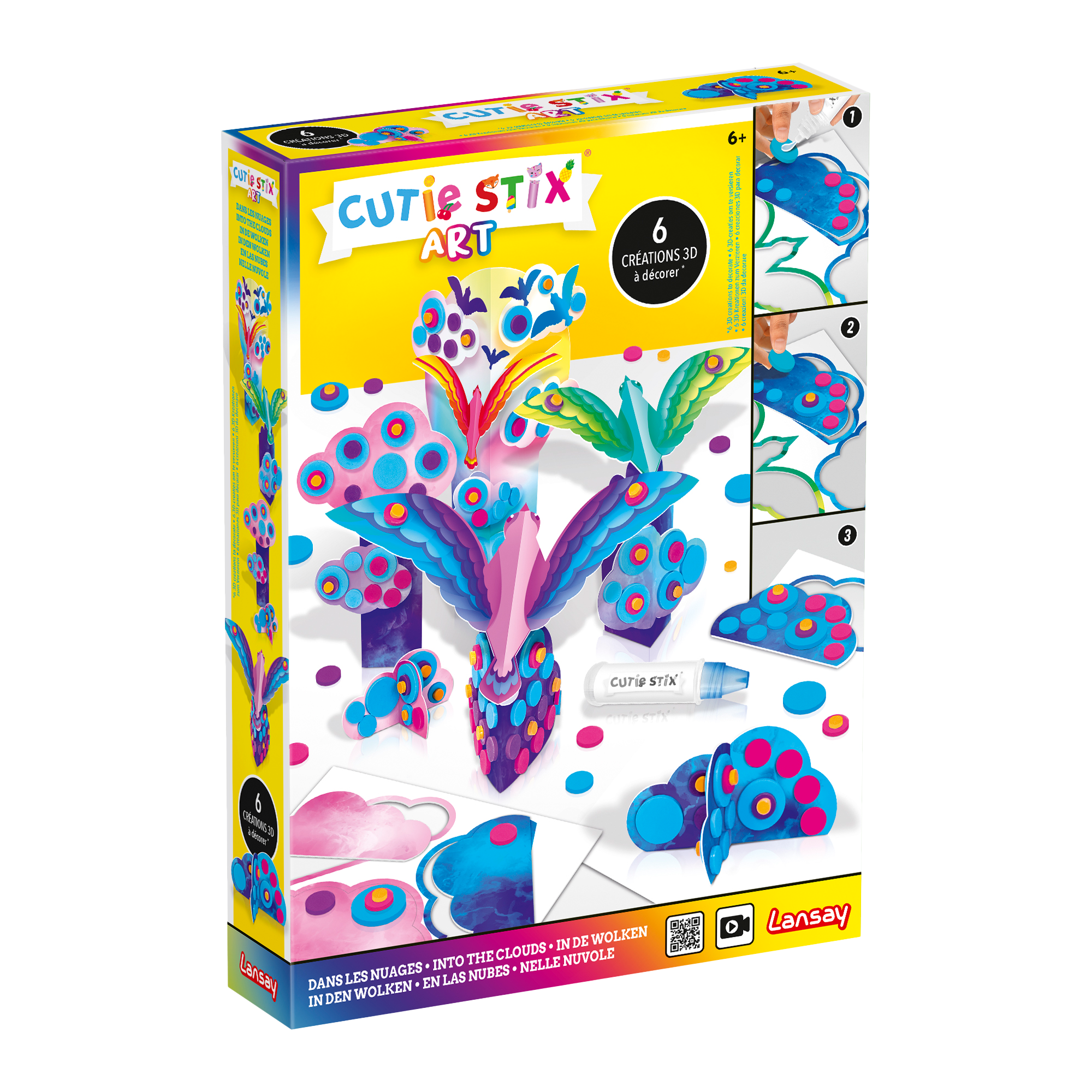Cutie stix art dans les nuages