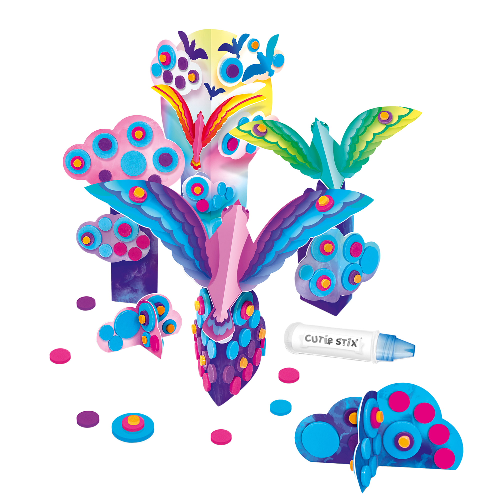 Cutie stix art dans les nuages