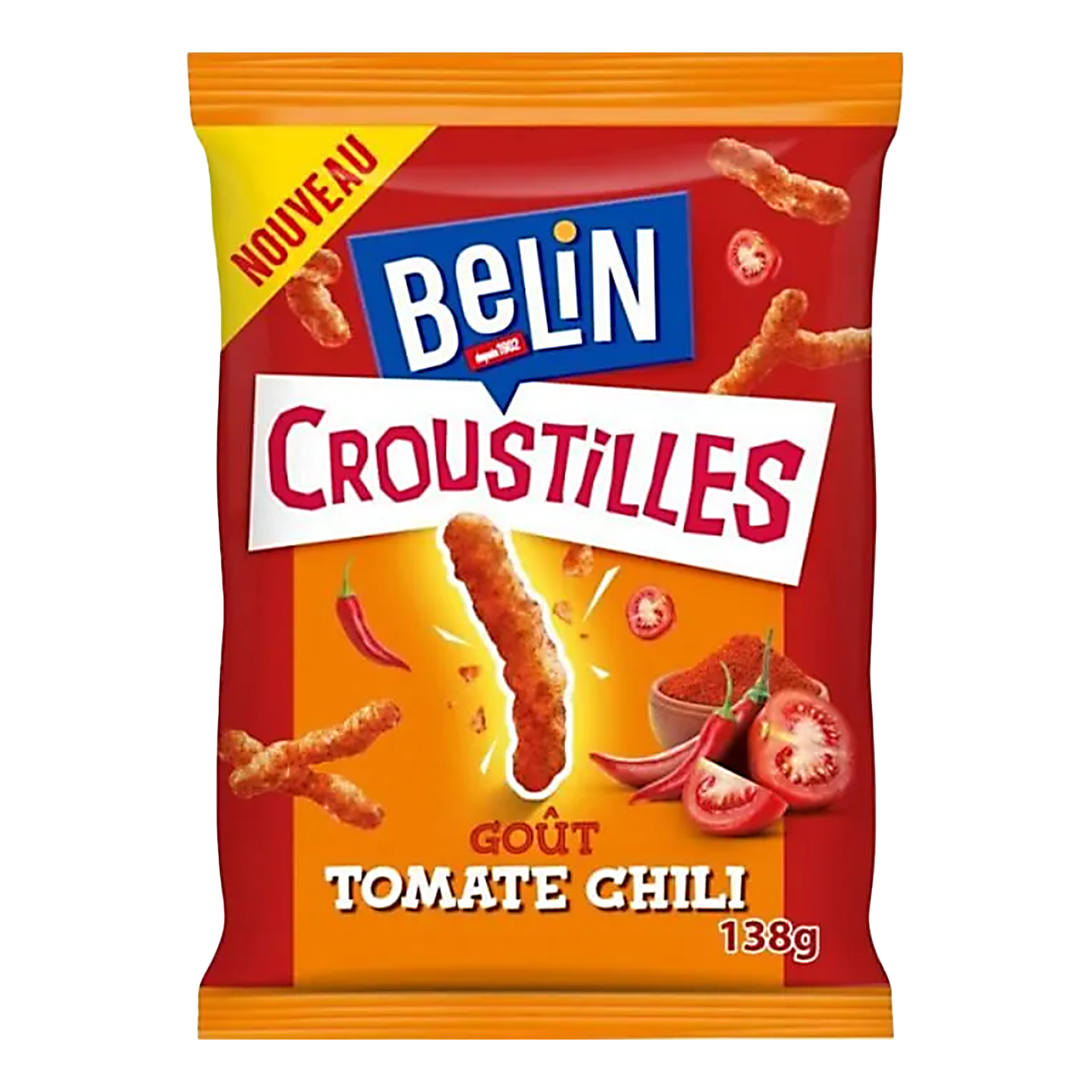 Croustilles goût tomate chili