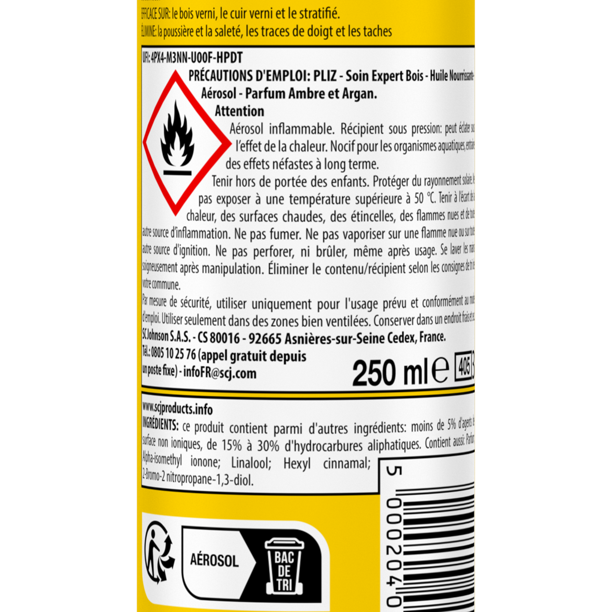 Spray huile nourrissante meubles