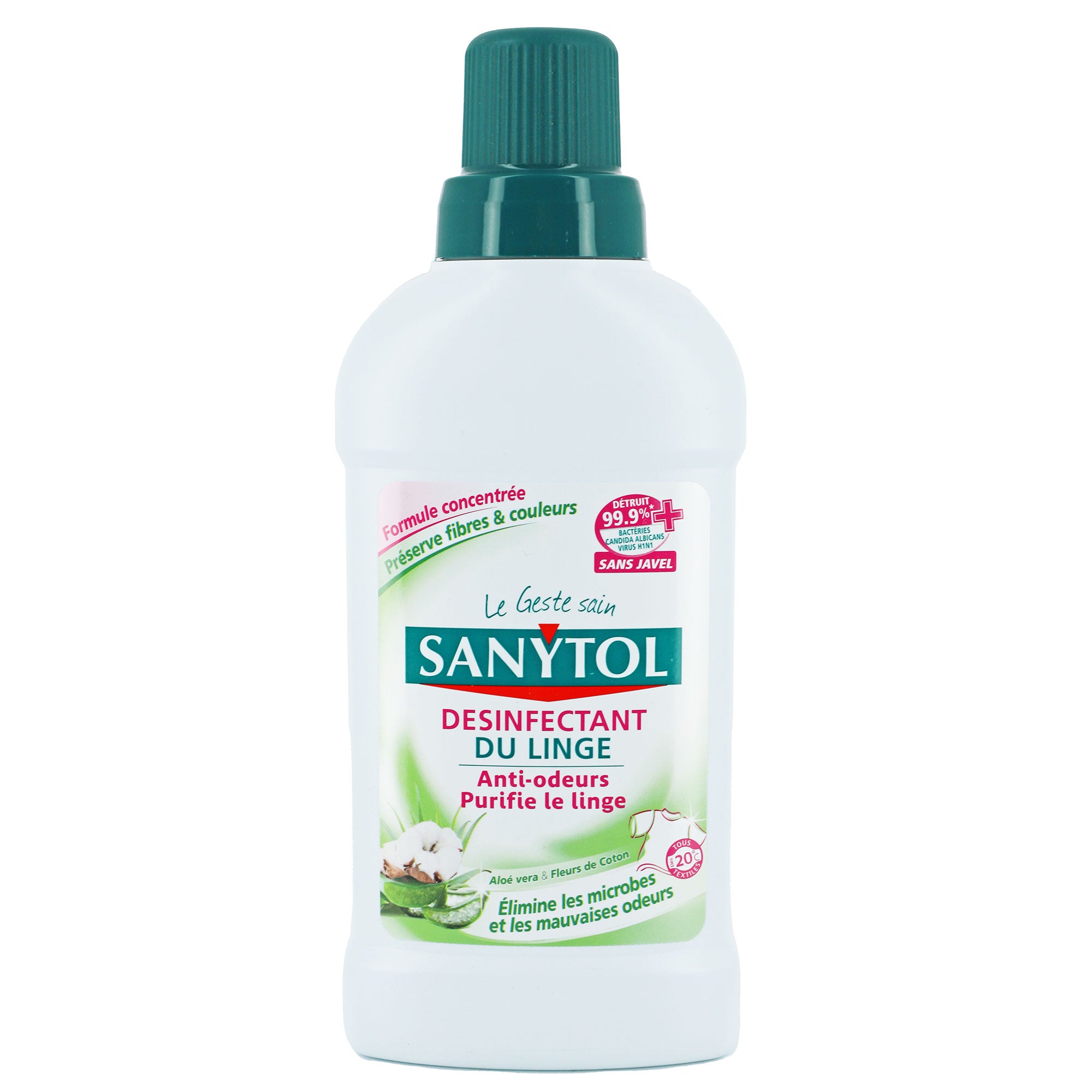 Désinfectant linge aloe vera et fleurs de coton