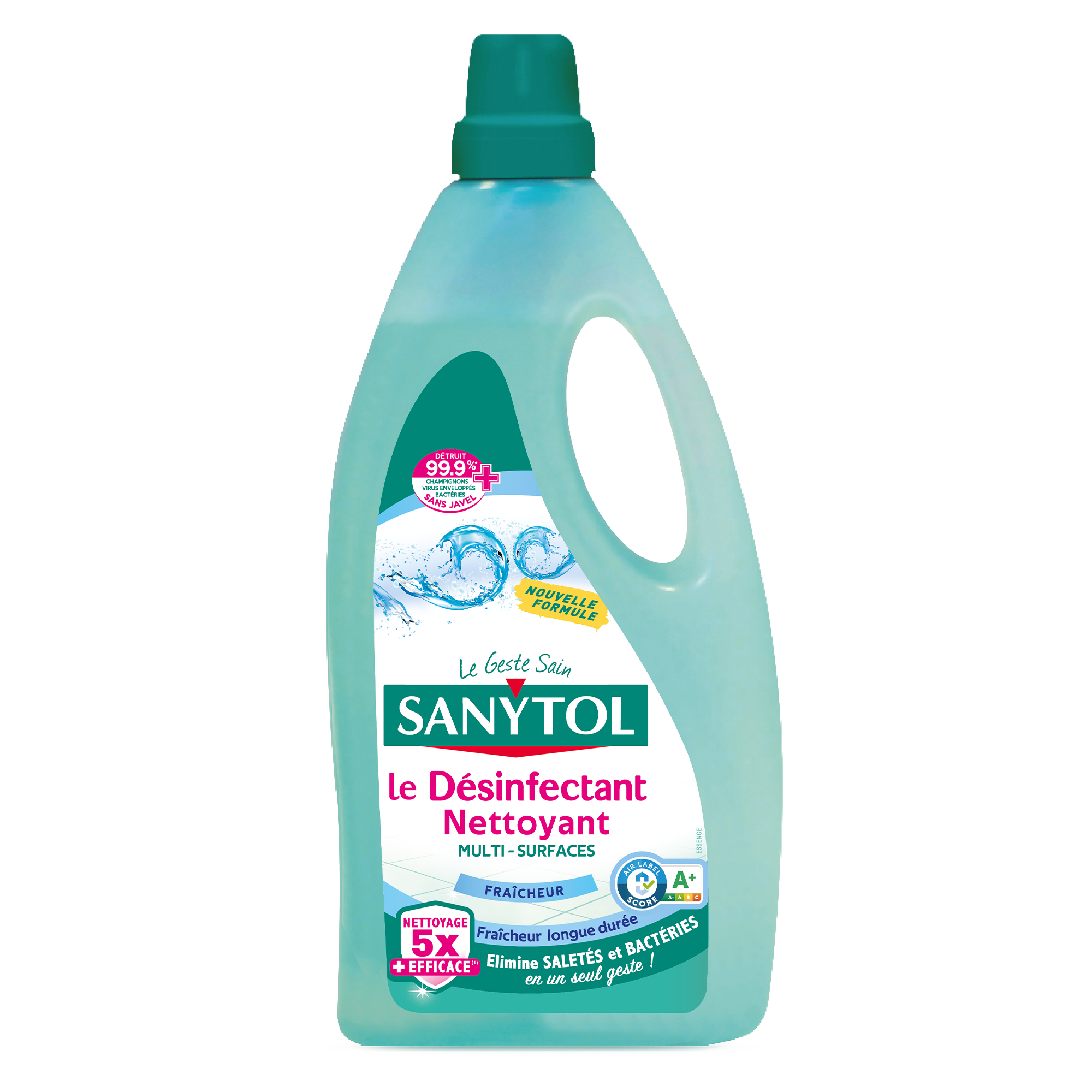 Nettoyant désinfectant sols et surfaces fraîcheur