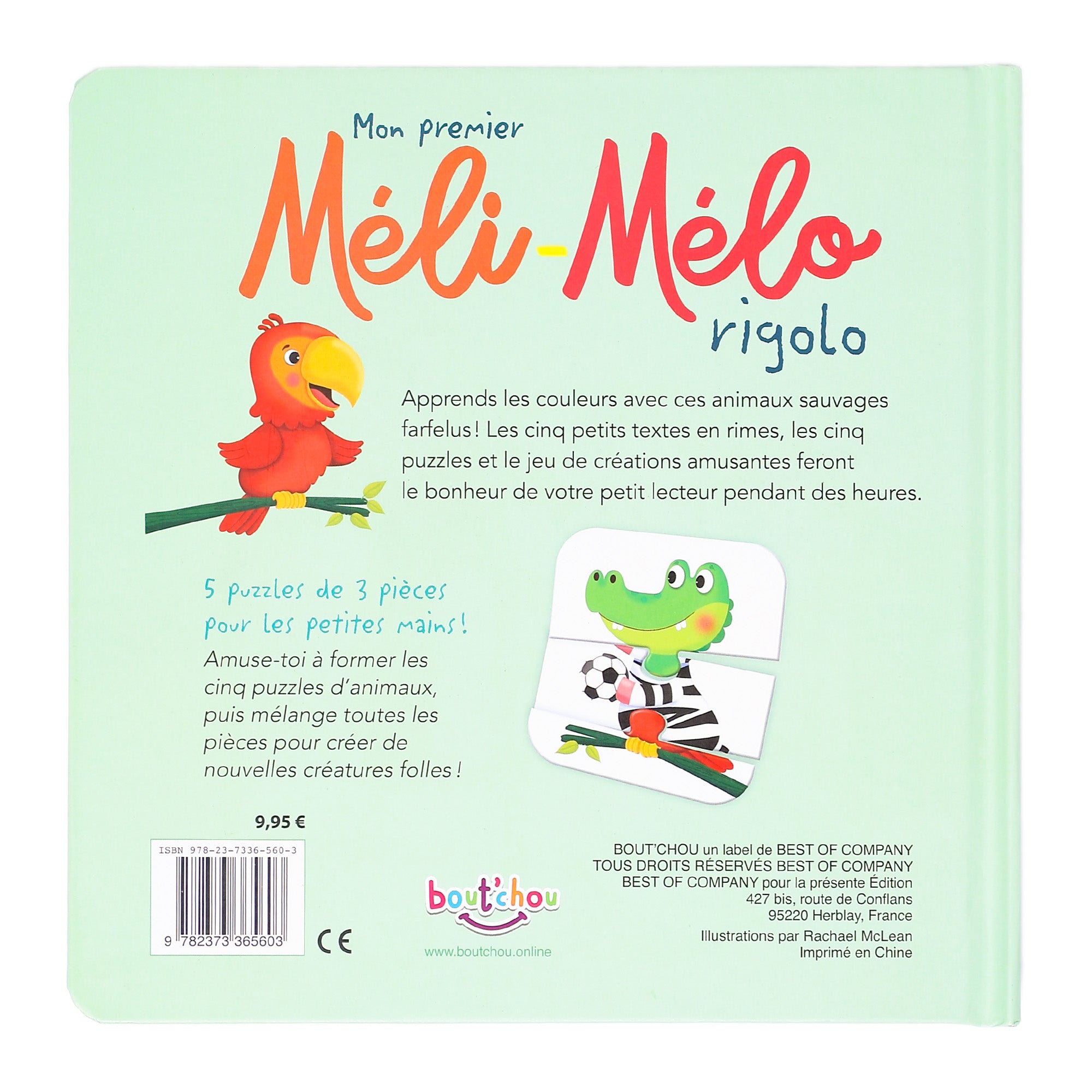 Mon premier méli-mélo rigolo - Vert