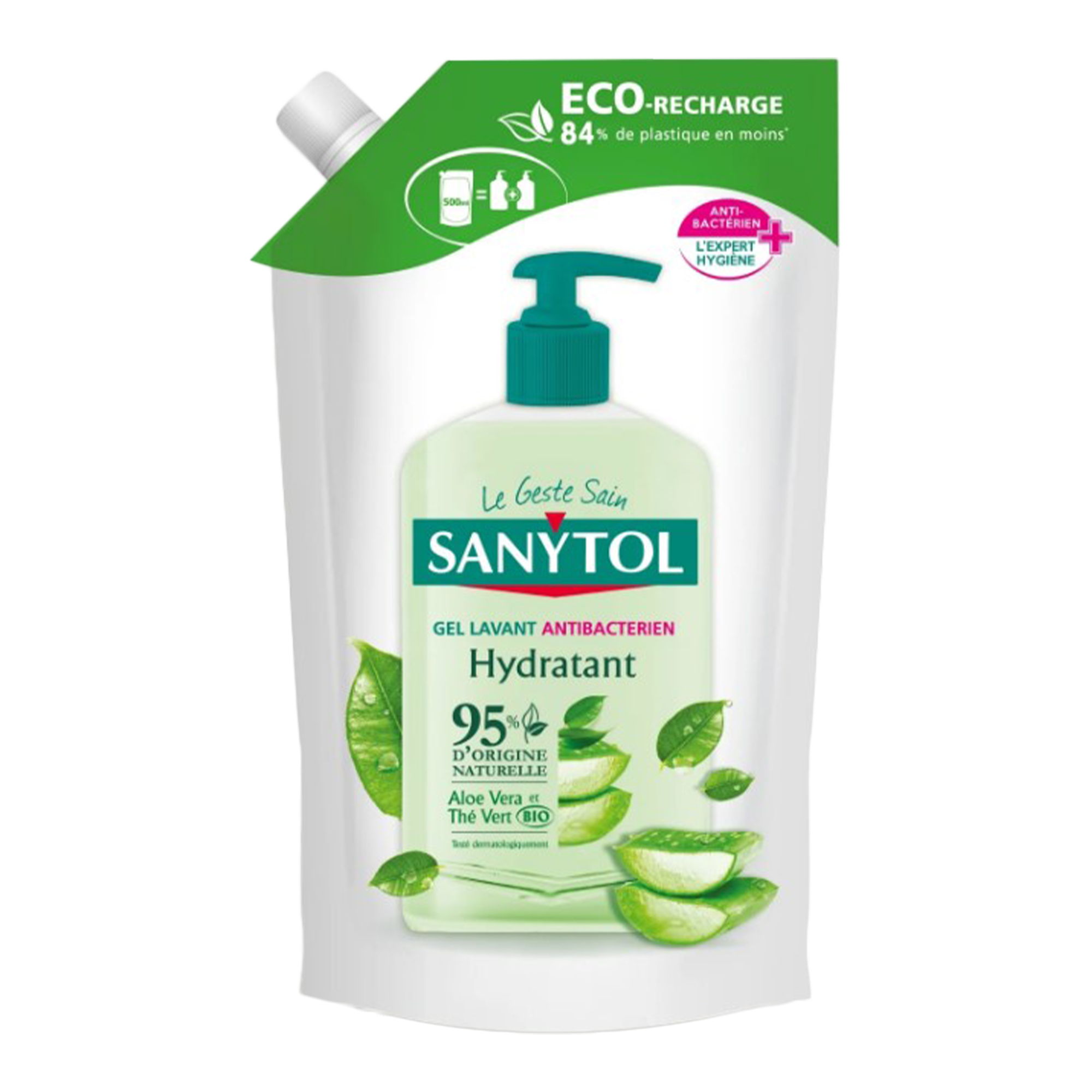 Recharge gel lavant mains antibactériens hydratant