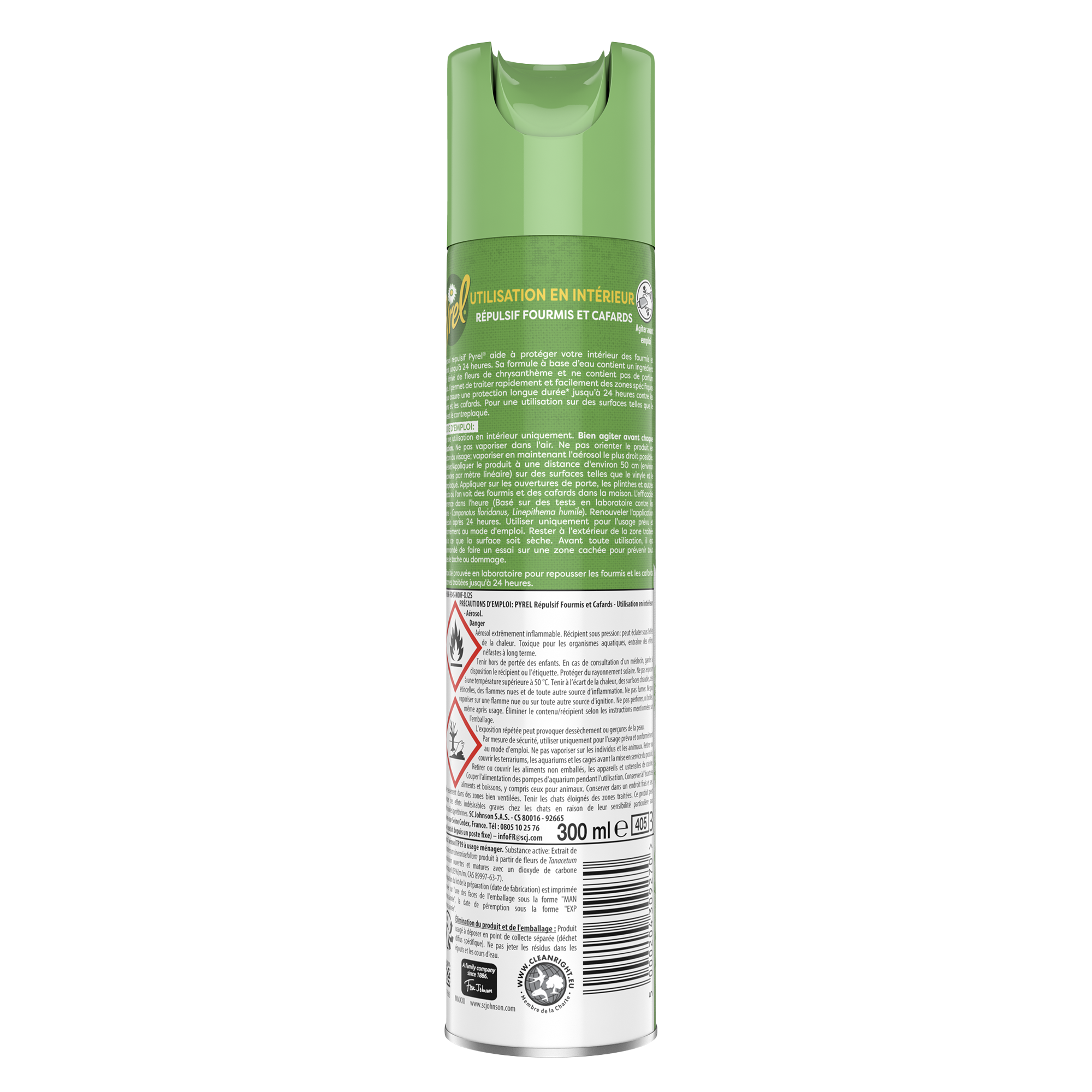 SPRAY REPULSIF MOUSTIQUES UTILISATION EN INTERIEUR FLEUR CHRYSANTHEME