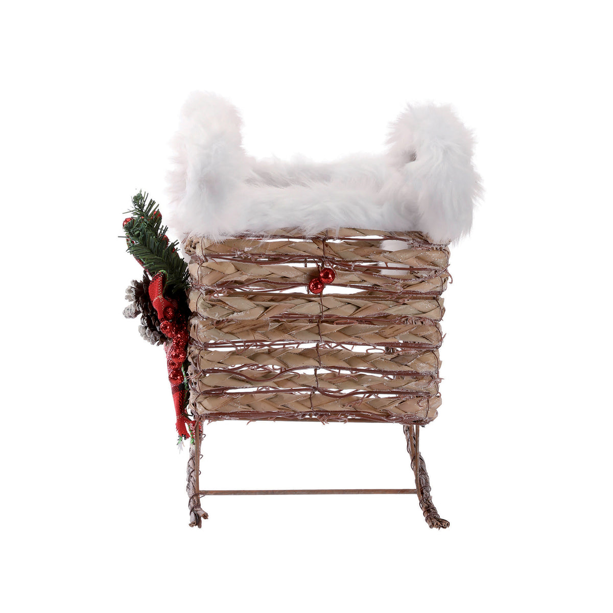 Luge en rotin – 47 × 20 × 30 cm - Beige