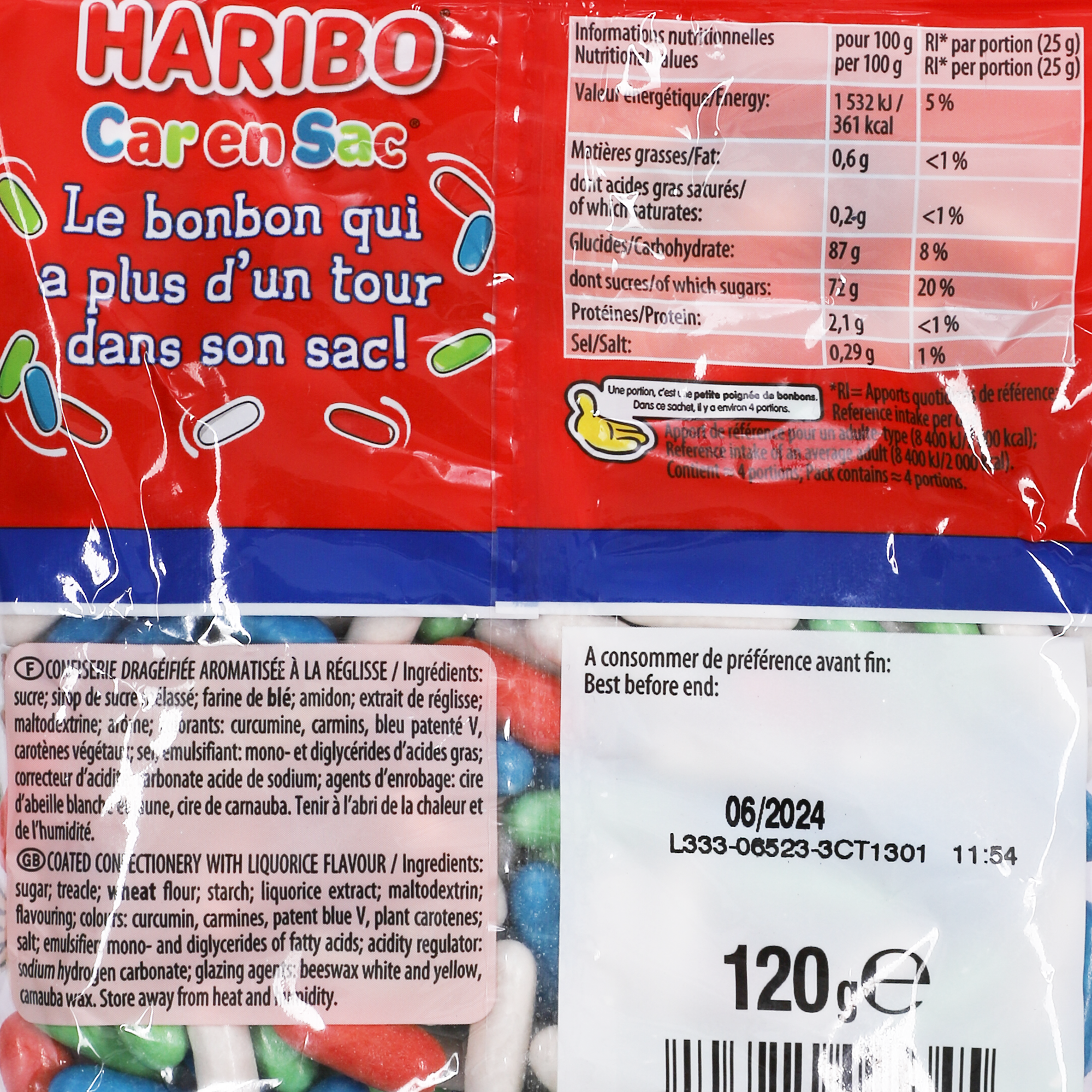 Sachet de bonbons Carensac