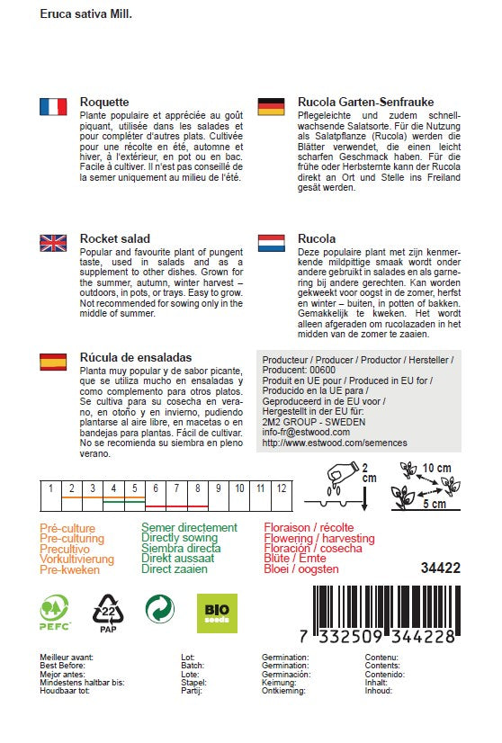 Semences de roquette bio