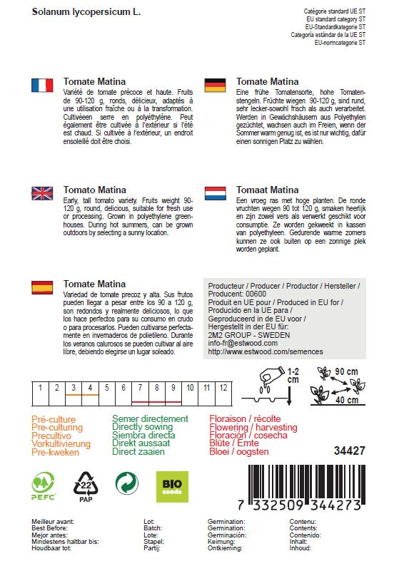 Semences de tomate Matina bio