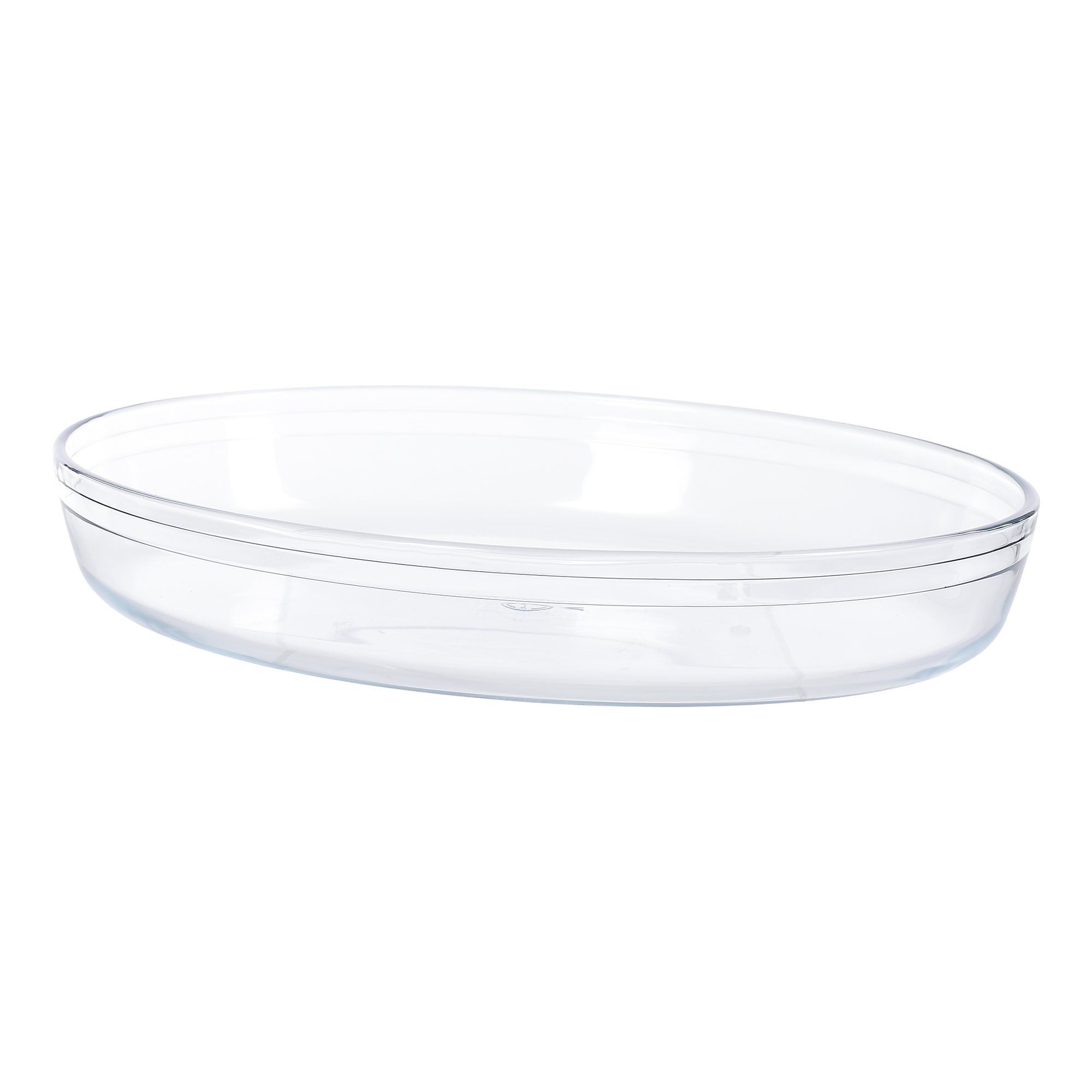 Plat à four en verre ovale 4L