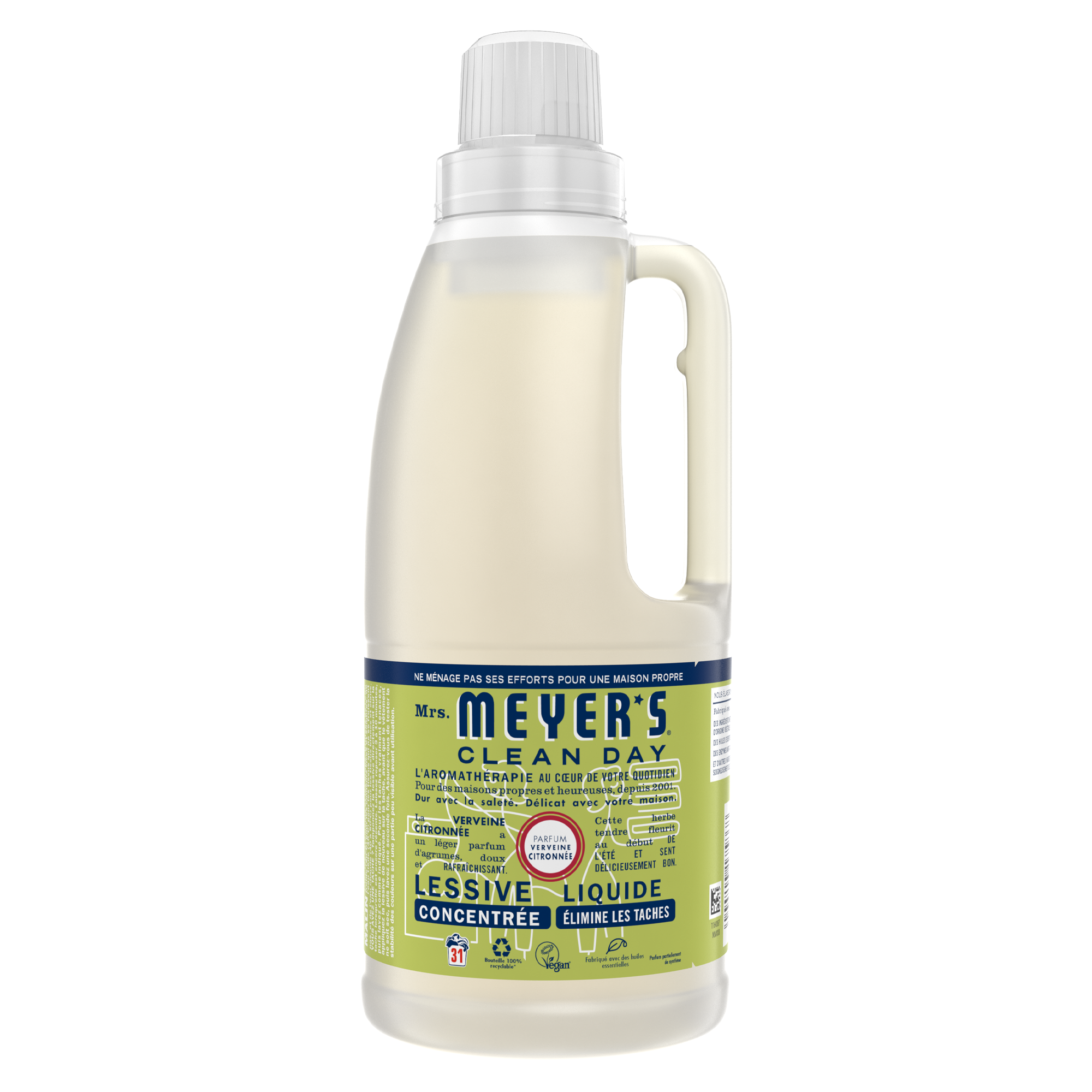 31 doses de lessive liquide concentrée parfum verveine