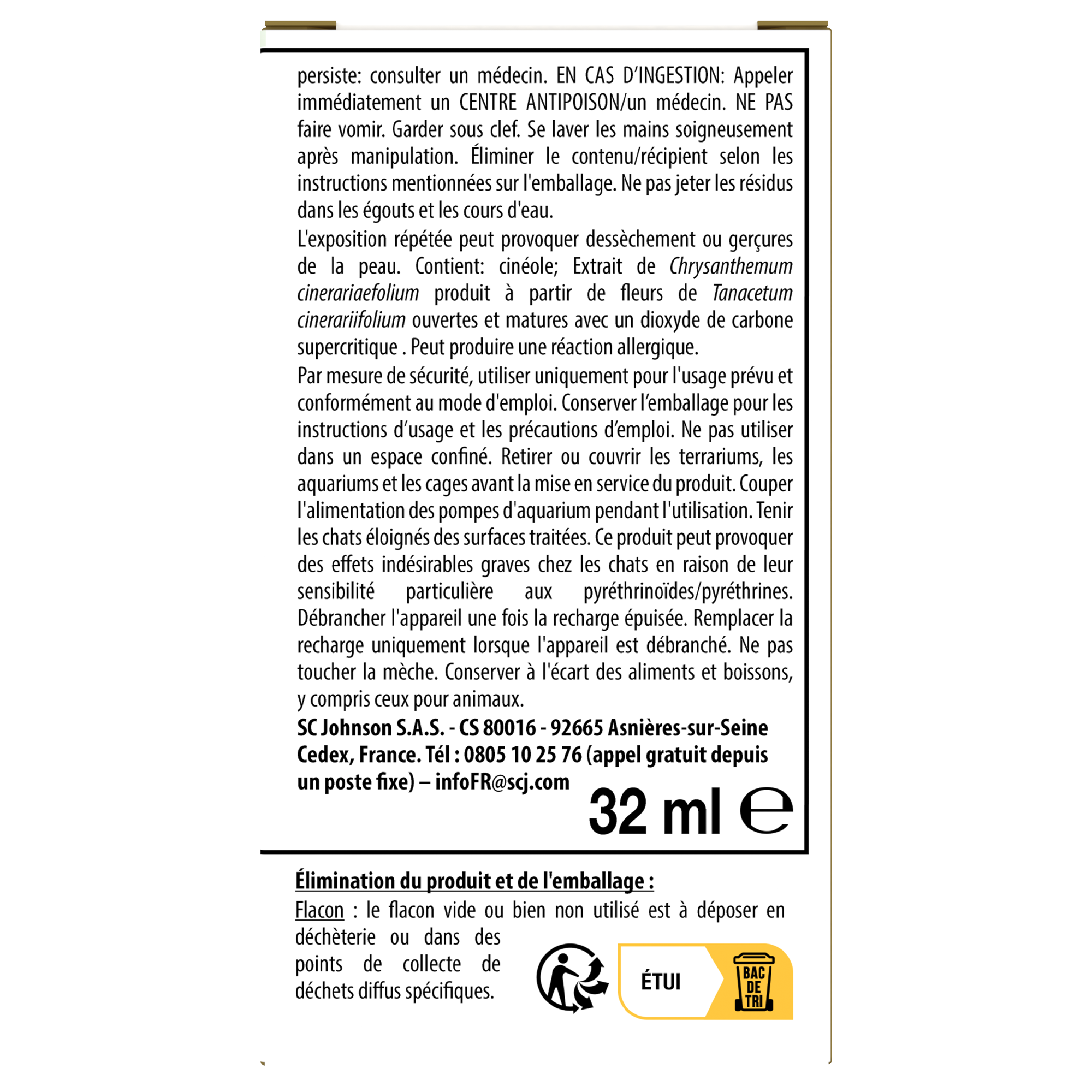 RECHARGE LIQUIDE REPULSIF MOUSTIQUE ET MOUSTIQUE TIGRE  45 NUITS