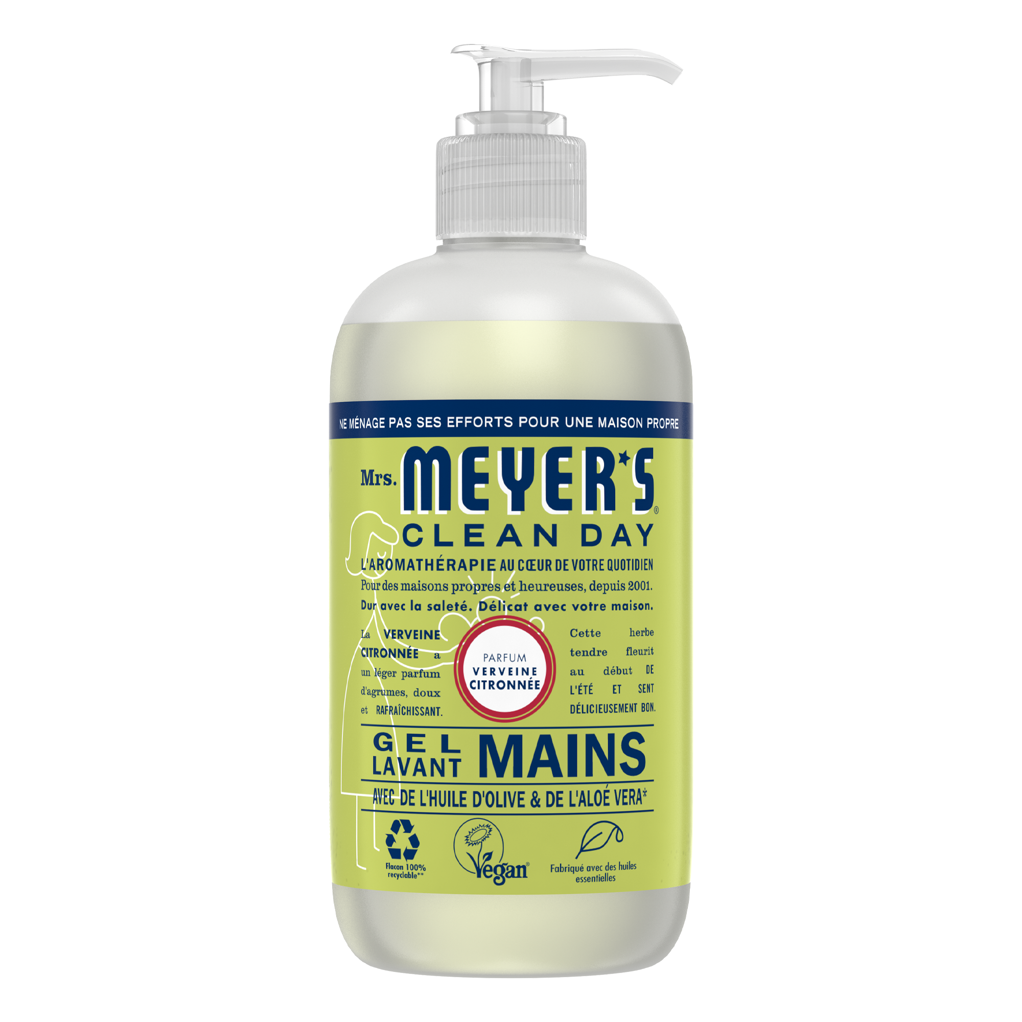 Gel lavant mains parfum verveine citronnée